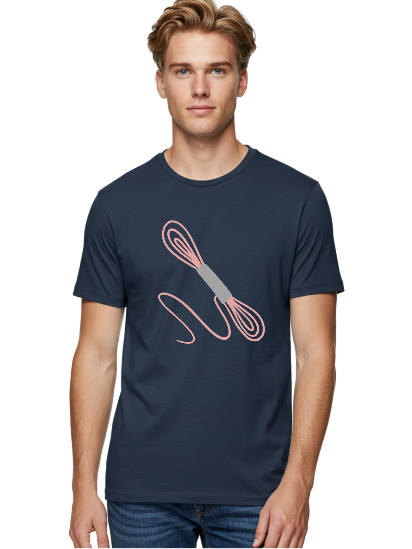 Whisk Men'S Graphic Tee, 100% Cotton, Comfortable Casual Summer Wear, Machine Washable, Cooking Utensils, Kitchen Tools, Whisk Design, Creative Graphics, Pastel Colors, Kitchenware, Cooking Essentials Aac133