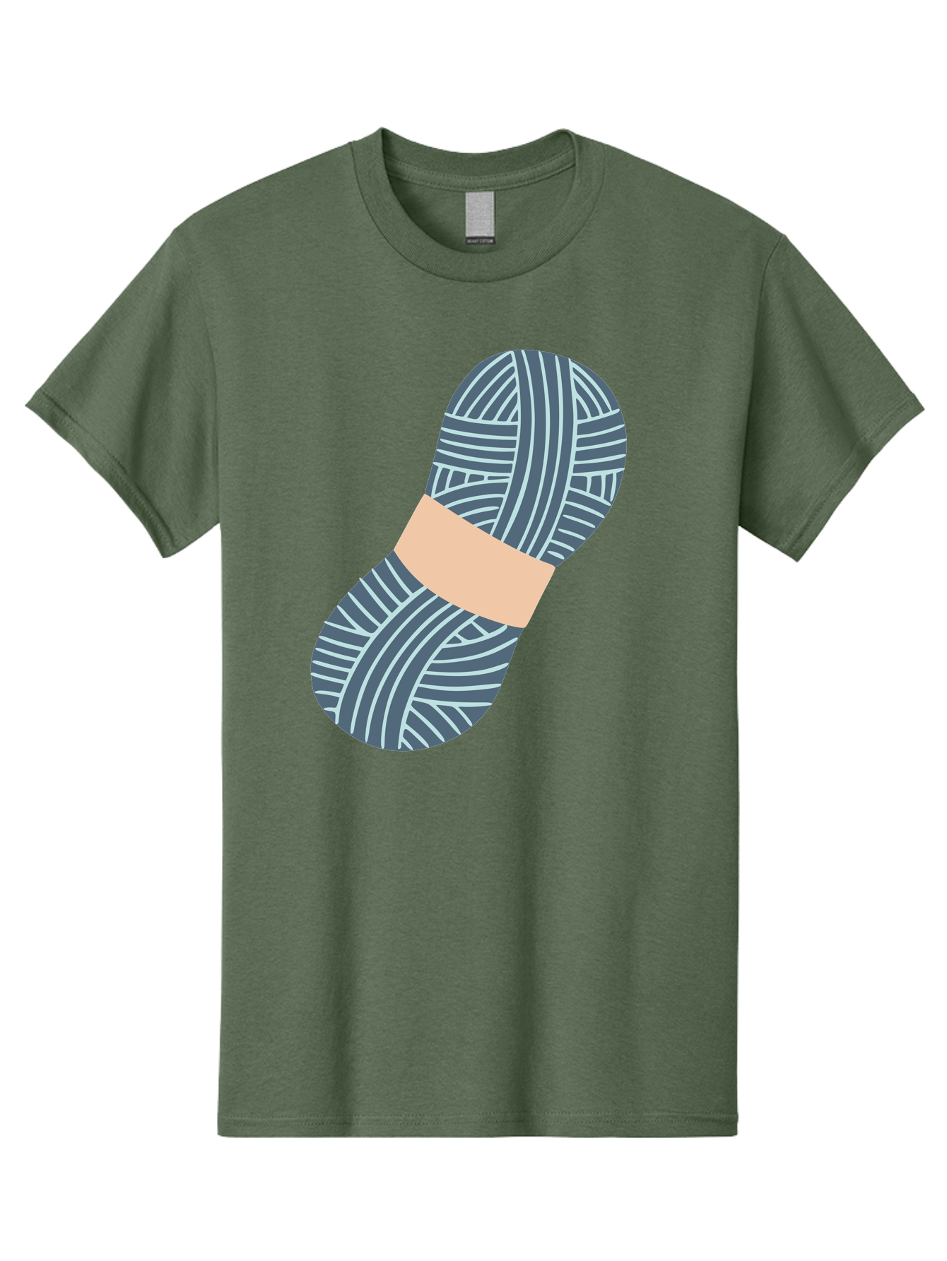 Yarn-Ball-1 Men'S Graphic Tee, 100% Cotton, Comfortable Casual Summer Wear, Machine Washable, Gray Yarn, White Stripes, Yarn Ball, Knitting Supplies, Crochet Materials, Craft Project Aac144