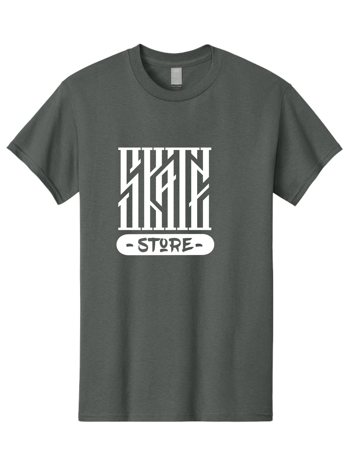 Hyn-Store Men'S Graphic Tee, 100% Cotton, Comfortable Casual Summer Wear, Machine Washable, Stylish Typography, Store Branding, Hyln Store, Modern Logo, Minimalist Design, Retail Identity, Green And White Color Scheme, Fashion Branding Aac150
