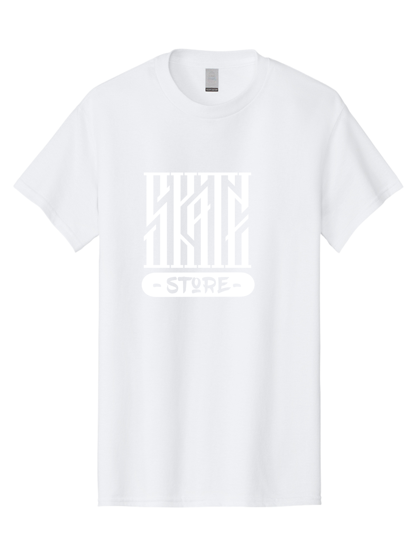 Hyn-Store Men'S Graphic Tee, 100% Cotton, Comfortable Casual Summer Wear, Machine Washable, Stylish Typography, Store Branding, Hyln Store, Modern Logo, Minimalist Design, Retail Identity, Green And White Color Scheme, Fashion Branding Aac150