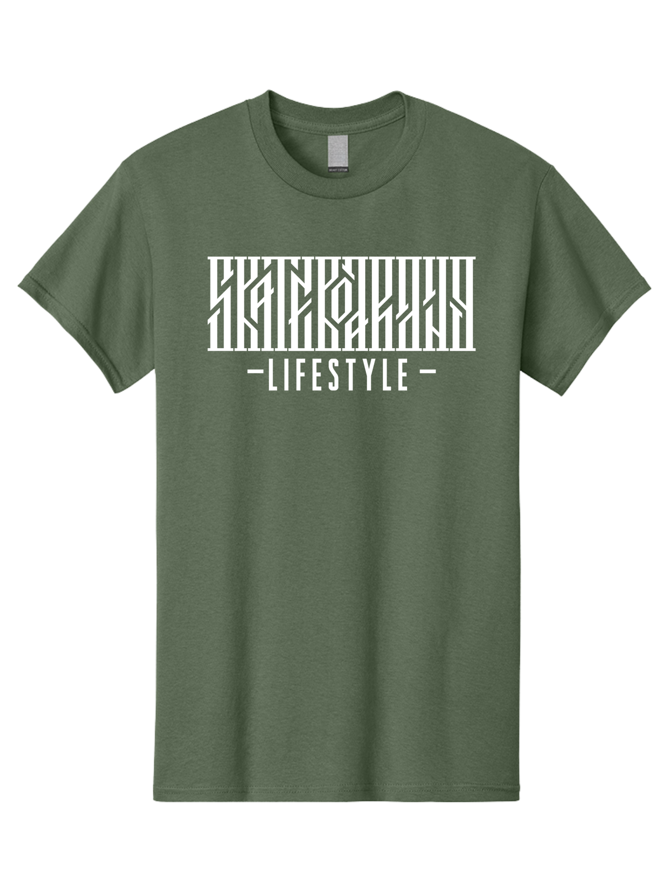 Lifestyle-1 Men'S Graphic Tee, 100% Cotton, Comfortable Casual Summer Wear, Machine Washable, Lifestyle Branding, White Typography, Modern Design, Geometric Patterns, Fashion Statement, Urban Style, Chic Aesthetics Aac151