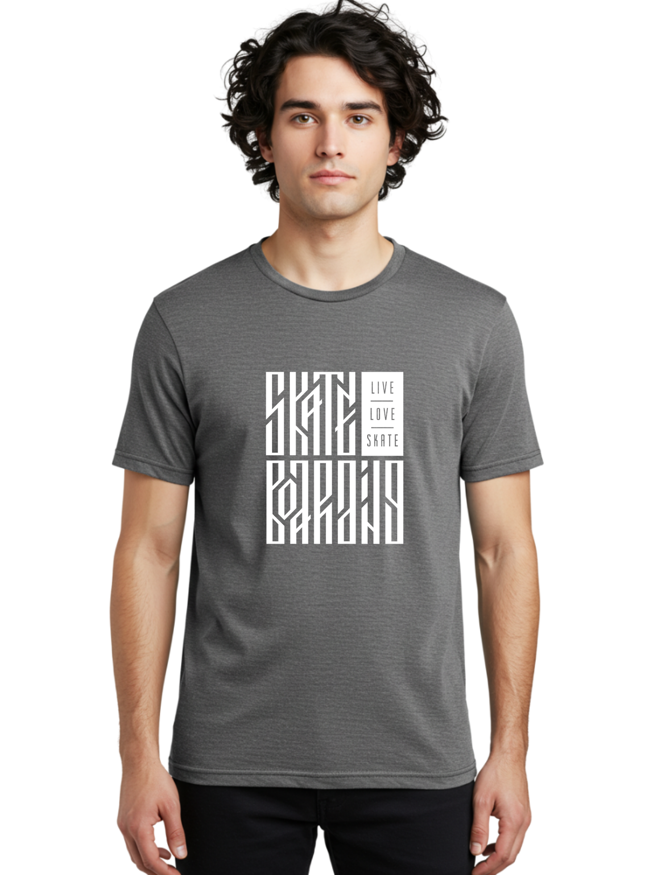 Live-Love-Skate-1 Men'S Graphic Tee, 100% Cotton, Comfortable Casual Summer Wear, Machine Washable, Skateboarding Culture, Action Sports, Extreme Sports, Skate Lifestyle, Streetwear Fashion, Urban Style, Skateboard Graphics, Skateboard Art Aac153
