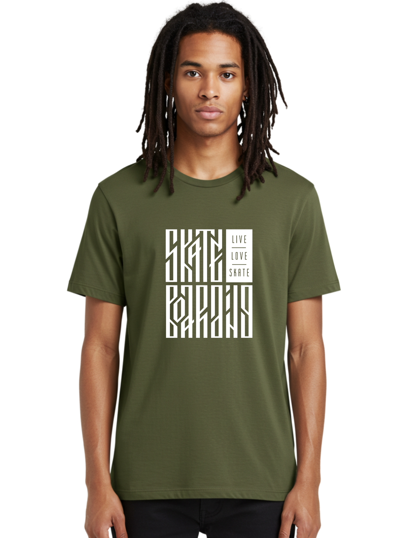 Live-Love-Skate-1 Men'S Graphic Tee, 100% Cotton, Comfortable Casual Summer Wear, Machine Washable, Skateboarding Culture, Action Sports, Extreme Sports, Skate Lifestyle, Streetwear Fashion, Urban Style, Skateboard Graphics, Skateboard Art Aac153