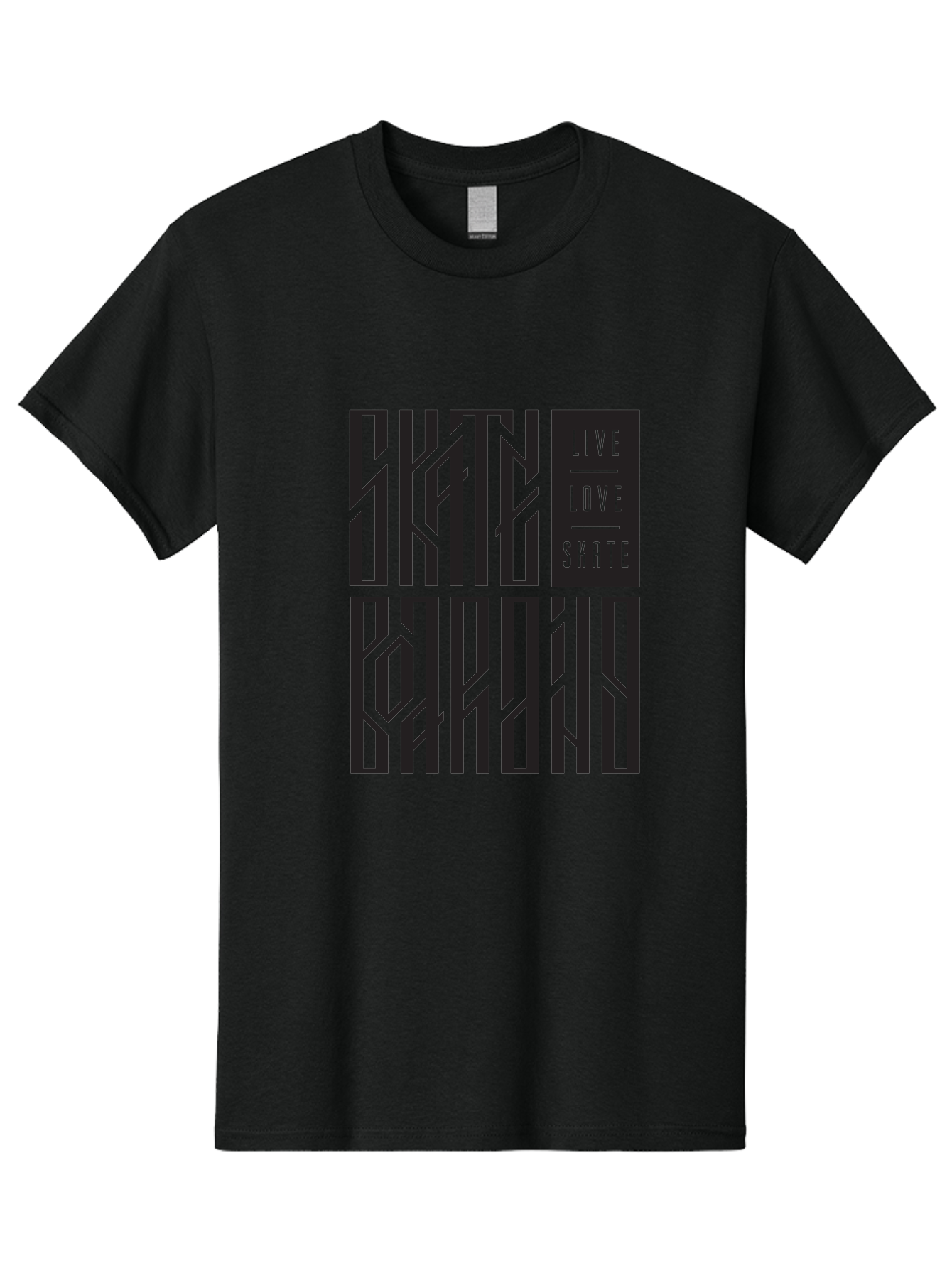 Live-Love-Skate Men'S Graphic Tee, 100% Cotton, Comfortable Casual Summer Wear, Machine Washable, Street Art Style, Skate Culture, Bold Typography, Urban Lifestyle, Action Sports, Graffiti-Inspired Design, Skateboarding Community Aac154