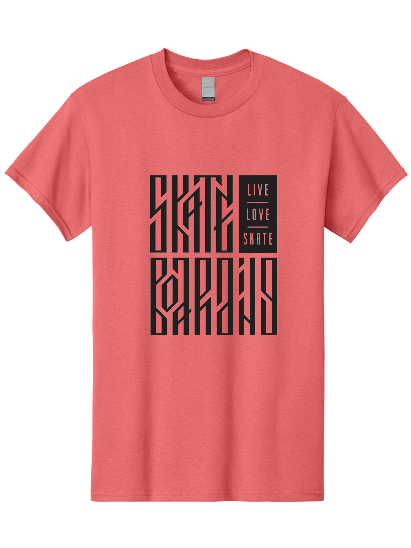 Live-Love-Skate Men'S Graphic Tee, 100% Cotton, Comfortable Casual Summer Wear, Machine Washable, Street Art Style, Skate Culture, Bold Typography, Urban Lifestyle, Action Sports, Graffiti-Inspired Design, Skateboarding Community Aac154