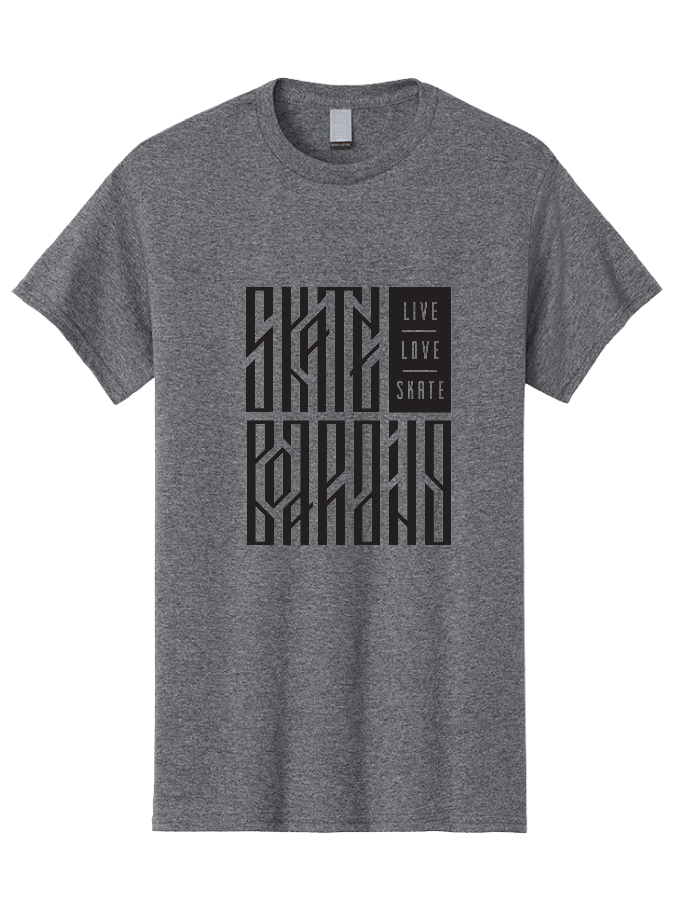 Live-Love-Skate Men'S Graphic Tee, 100% Cotton, Comfortable Casual Summer Wear, Machine Washable, Street Art Style, Skate Culture, Bold Typography, Urban Lifestyle, Action Sports, Graffiti-Inspired Design, Skateboarding Community Aac154