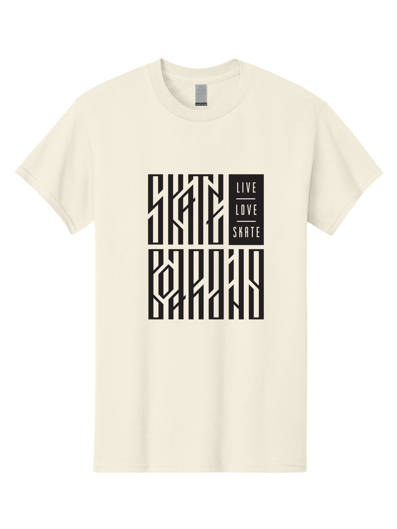 Live-Love-Skate Men'S Graphic Tee, 100% Cotton, Comfortable Casual Summer Wear, Machine Washable, Street Art Style, Skate Culture, Bold Typography, Urban Lifestyle, Action Sports, Graffiti-Inspired Design, Skateboarding Community Aac154