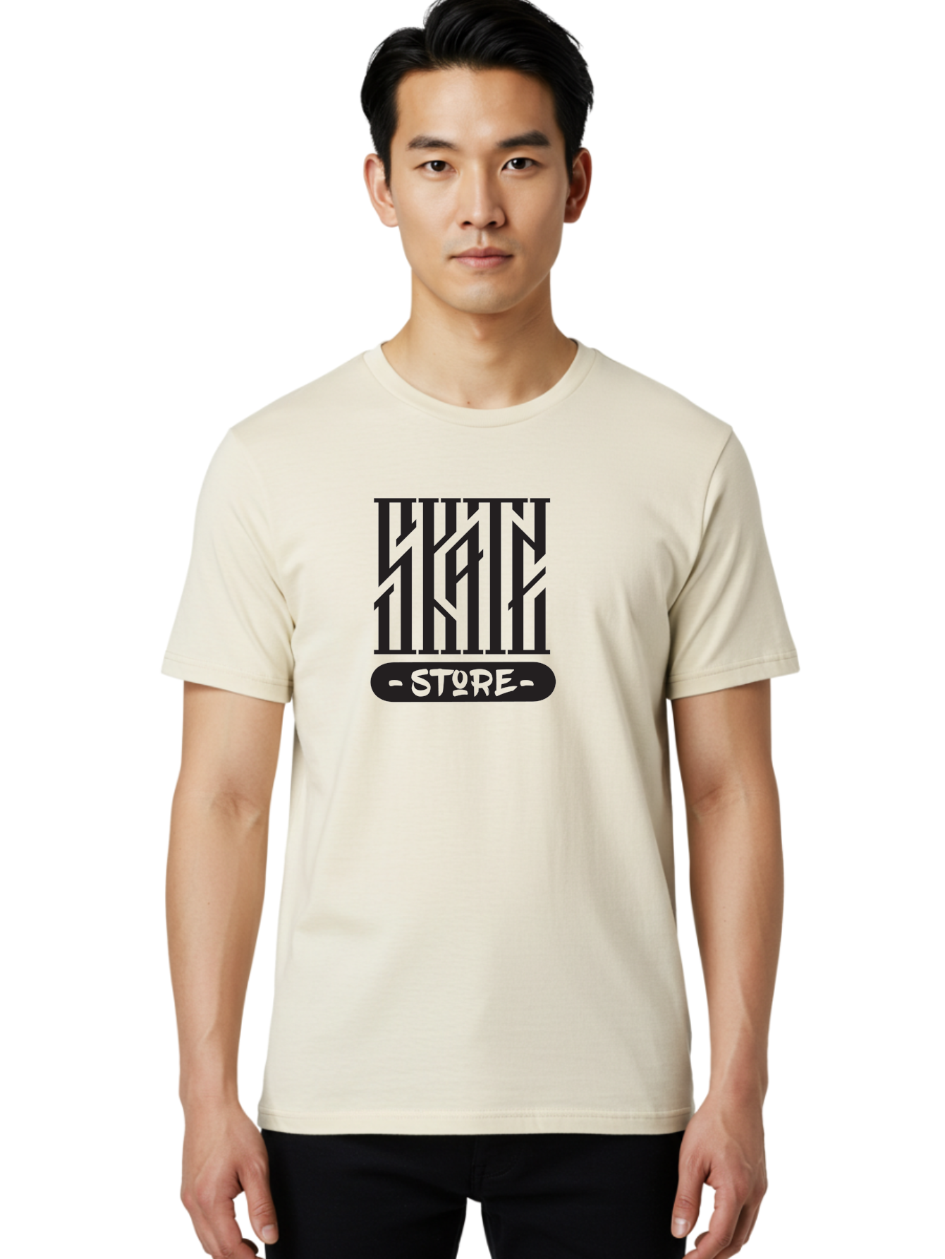 Livn-Store Men'S Graphic Tee, 100% Cotton, Comfortable Casual Summer Wear, Machine Washable, Lhtn Store, Modern Logo, Bold Typography, Black And Green Design, Minimalist Branding, Urban Style, Edgy Aesthetic, Streetwear Fashion Aac155