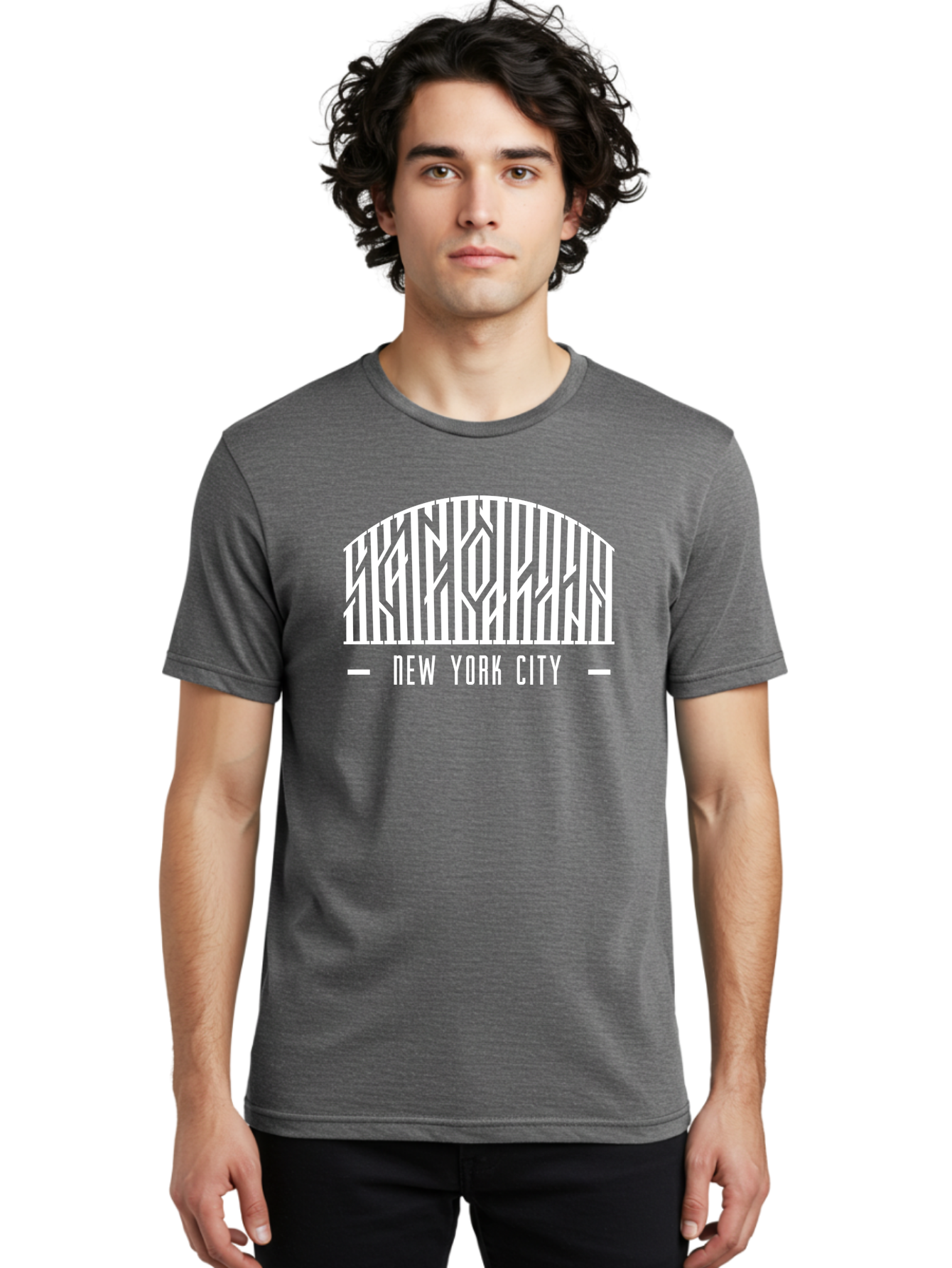 New-York-City Men'S Graphic Tee, 100% Cotton, Comfortable Casual Summer Wear, Machine Washable, New York City, Brooklyn Bridge, Cityscape, Urban Landscape, Iconic Landmarks, Nyc, Bridge Design, Modern Architecture, City View Aac157