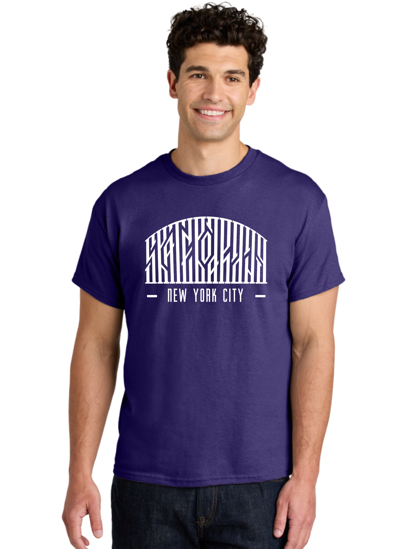 New-York-City Men'S Graphic Tee, 100% Cotton, Comfortable Casual Summer Wear, Machine Washable, New York City, Brooklyn Bridge, Cityscape, Urban Landscape, Iconic Landmarks, Nyc, Bridge Design, Modern Architecture, City View Aac157