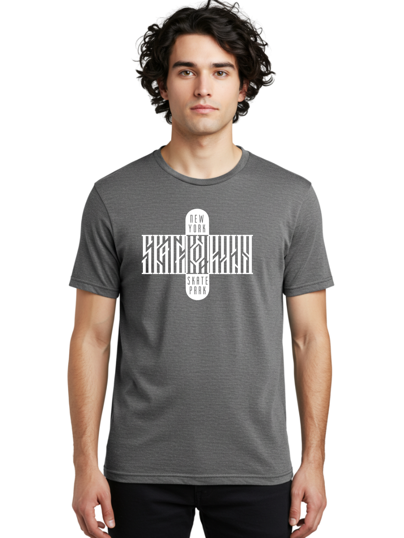 New-York-Skate-Park Men'S Graphic Tee, 100% Cotton, Comfortable Casual Summer Wear, Machine Washable, Skateboarding, Skate Park, New York, Street Art, Skate Culture, Urban Sports, Skateboard Graphics, Skateboarding Community, Action Sports Aac159