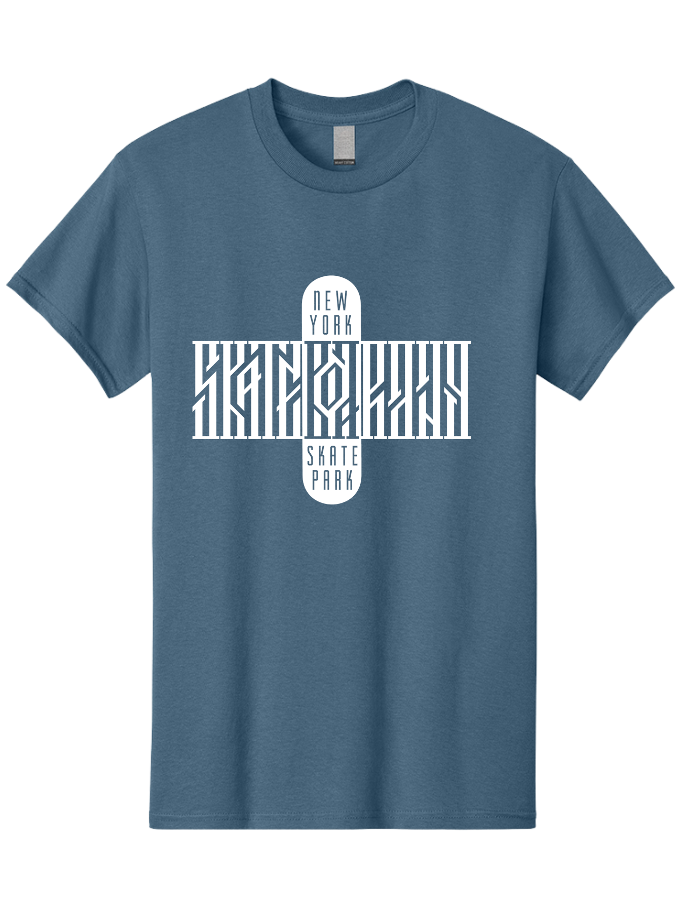 New-York-Skate-Park Men'S Graphic Tee, 100% Cotton, Comfortable Casual Summer Wear, Machine Washable, Skateboarding, Skate Park, New York, Street Art, Skate Culture, Urban Sports, Skateboard Graphics, Skateboarding Community, Action Sports Aac159