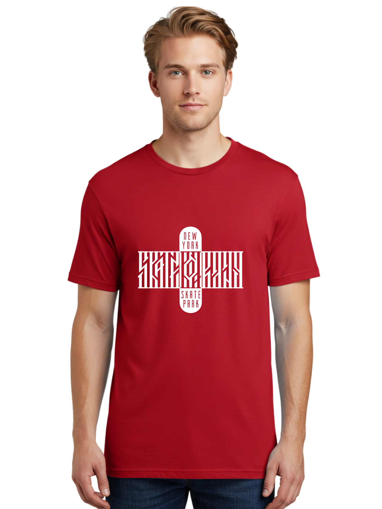 New-York-Skate-Park Men'S Graphic Tee, 100% Cotton, Comfortable Casual Summer Wear, Machine Washable, Skateboarding, Skate Park, New York, Street Art, Skate Culture, Urban Sports, Skateboard Graphics, Skateboarding Community, Action Sports Aac159