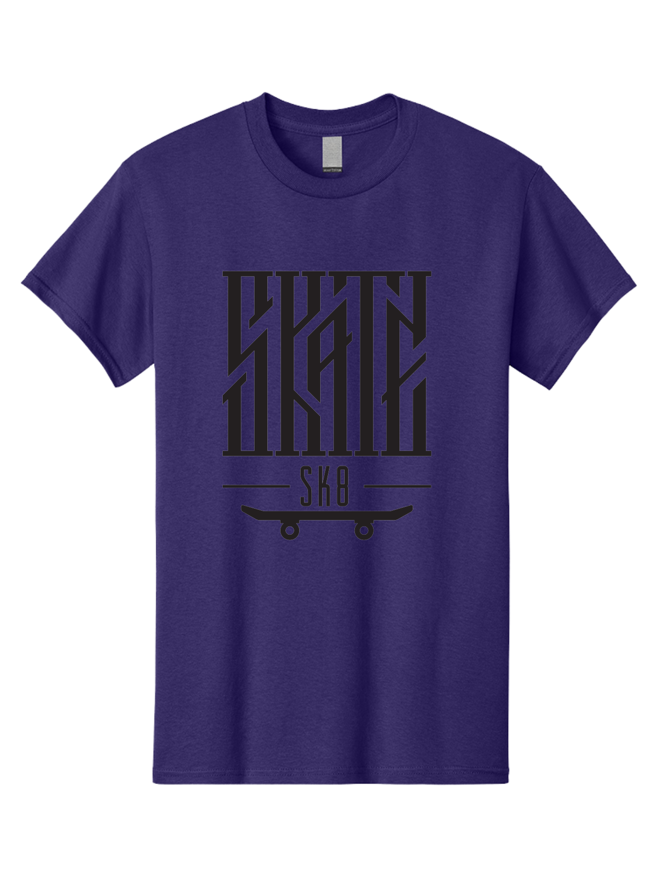 Sk8-3 Men'S Graphic Tee, 100% Cotton, Comfortable Casual Summer Wear, Machine Washable, Skateboarding, Sk8, Skate Culture, Streetwear, Extreme Sports, Graphic Design, Urban Style, Skateboard Graphics, Black And Green Design, Skateboard Art Aac162