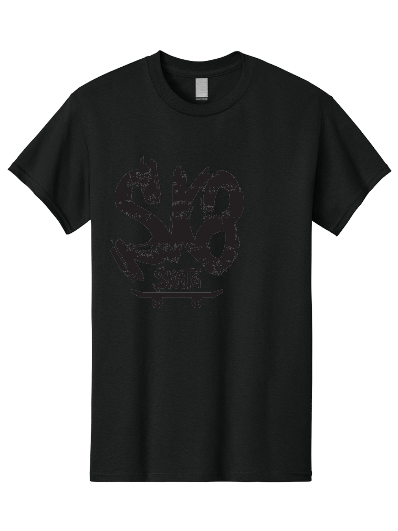 Sk8 Men'S Graphic Tee, 100% Cotton, Comfortable Casual Summer Wear, Machine Washable, Skateboarding Logo, Graffiti Style, Urban Culture, Street Art, Skateboard Graphics, Extreme Sports, Youth Culture, Edgy Design Aac167