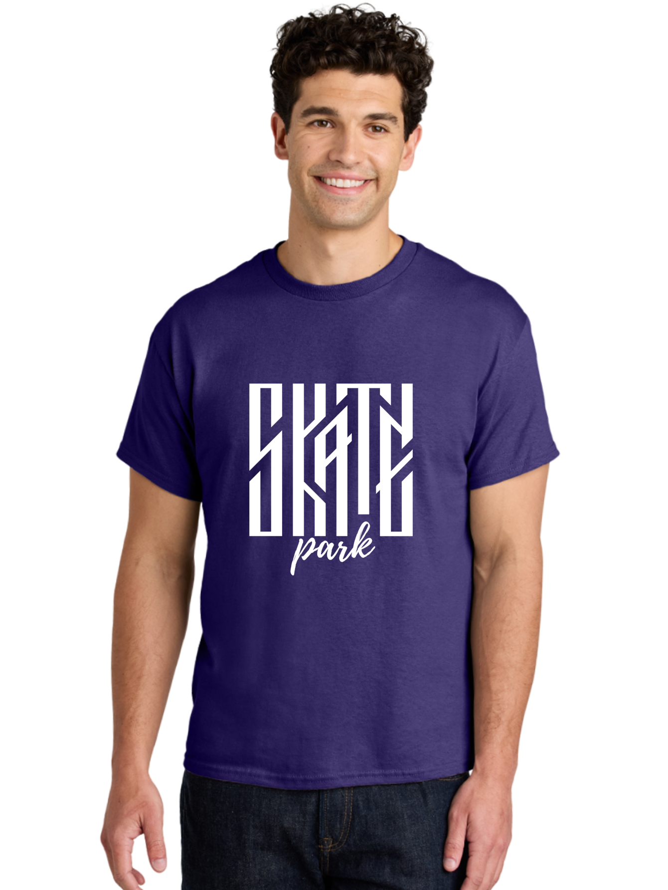 Skate-Park Men'S Graphic Tee, 100% Cotton, Comfortable Casual Summer Wear, Machine Washable, Skateboarding, Extreme Sports, Action Sports, Skate Culture, Streetwear Fashion, Skatepark Design, Urban Lifestyle, Skateboarding Community Aac170