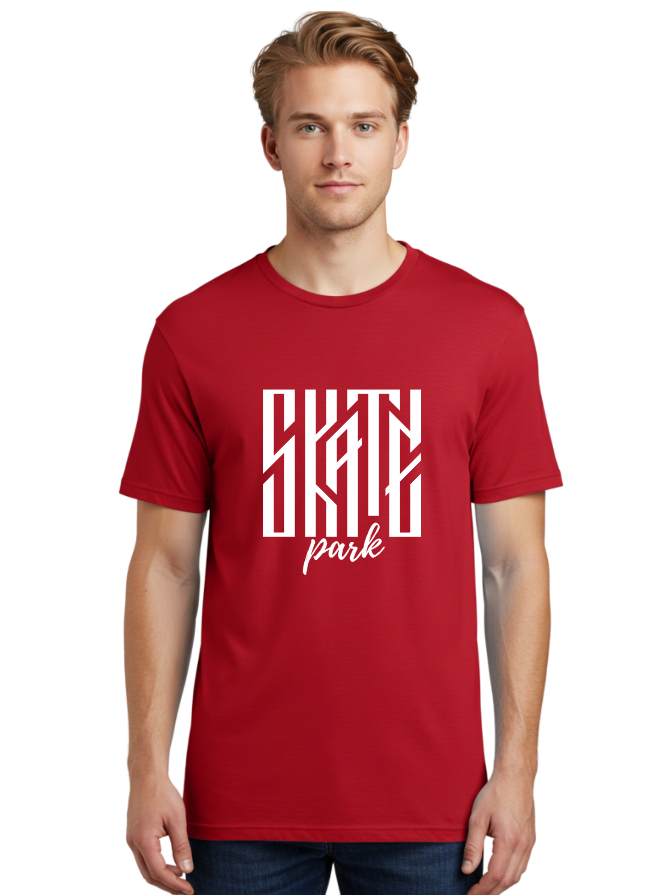 Skate-Park Men'S Graphic Tee, 100% Cotton, Comfortable Casual Summer Wear, Machine Washable, Skateboarding, Extreme Sports, Action Sports, Skate Culture, Streetwear Fashion, Skatepark Design, Urban Lifestyle, Skateboarding Community Aac170