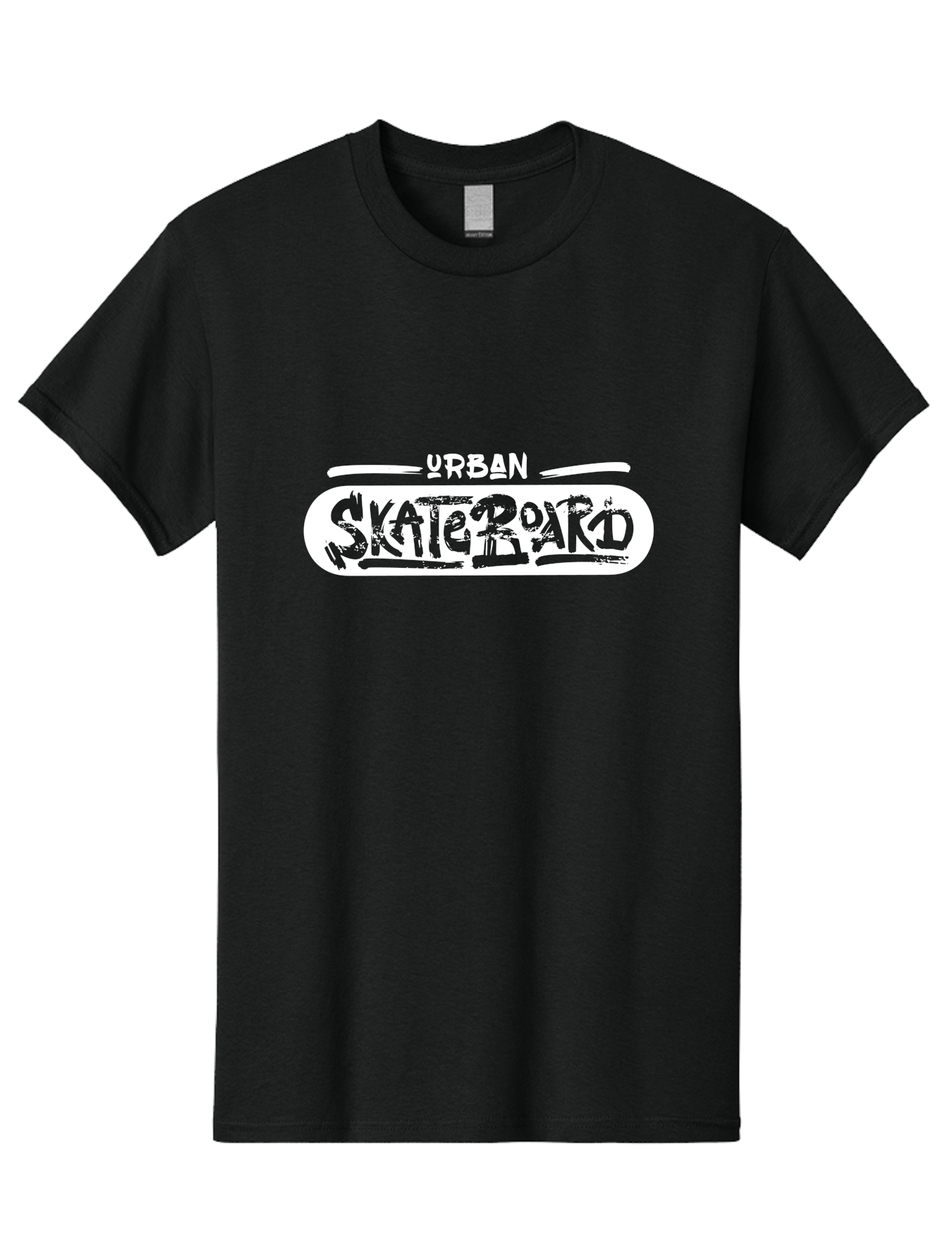 Urban-Skateboard Men'S Graphic Tee, 100% Cotton, Comfortable Casual Summer Wear, Machine Washable, Skateboarding Culture, Urban Lifestyle, Streetwear Fashion, Skateboard Graphics, Graffiti Art, Youth Culture, Skateboarding Community, Aac174