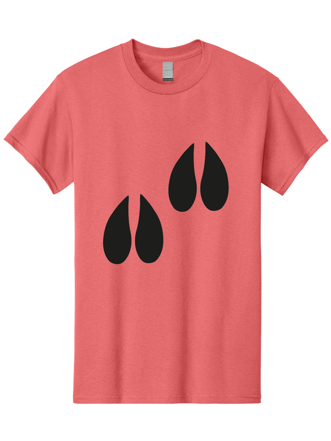 Black-Tears Men'S Graphic Tee, 100% Cotton, Comfortable Casual Summer Wear, Machine Washable, Water Drops, Black Silhouette, Teardrop Shape, Minimalist Design, Simple Graphics, Abstract Art, Black And Green Aac193