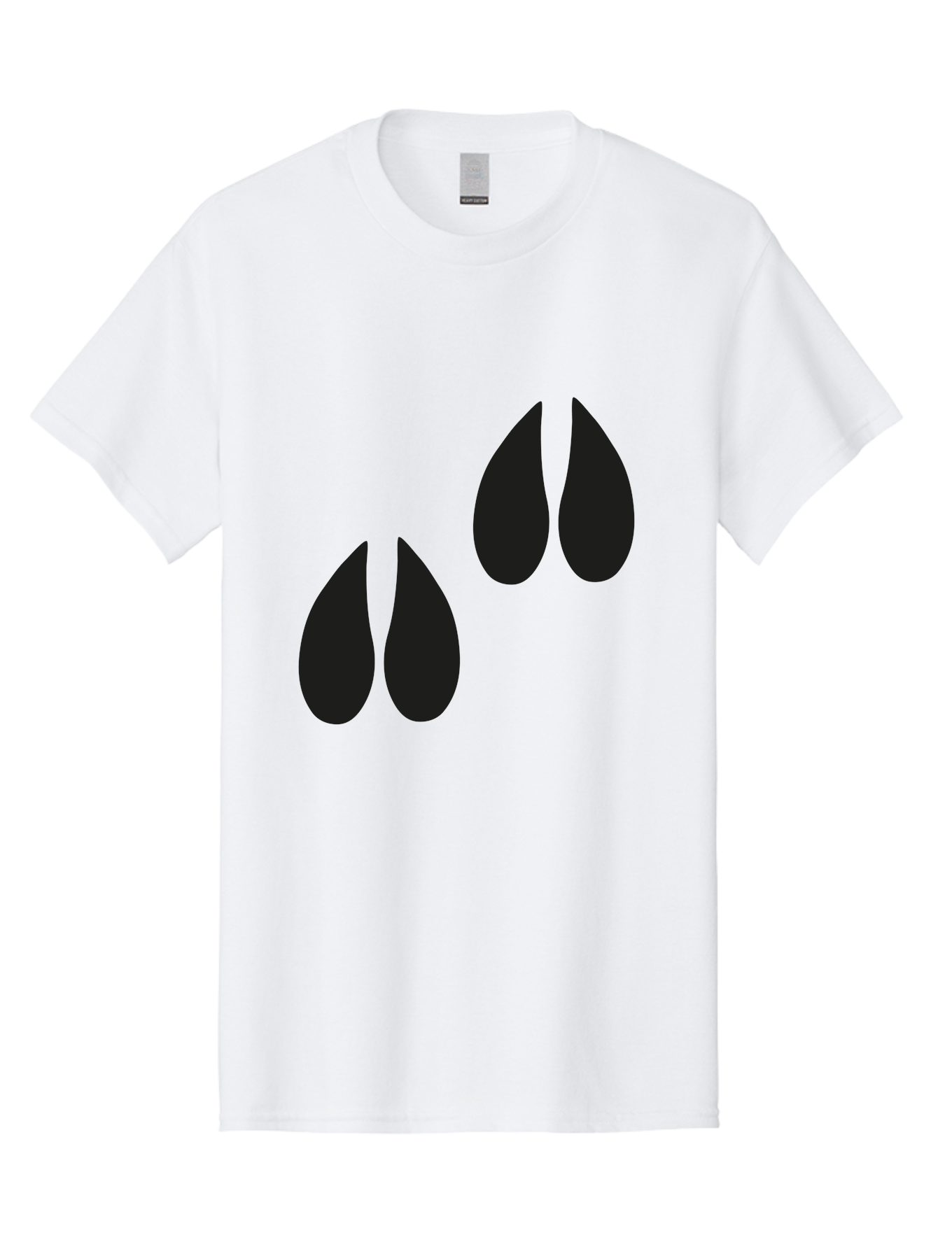 Black-Tears Men'S Graphic Tee, 100% Cotton, Comfortable Casual Summer Wear, Machine Washable, Water Drops, Black Silhouette, Teardrop Shape, Minimalist Design, Simple Graphics, Abstract Art, Black And Green Aac193