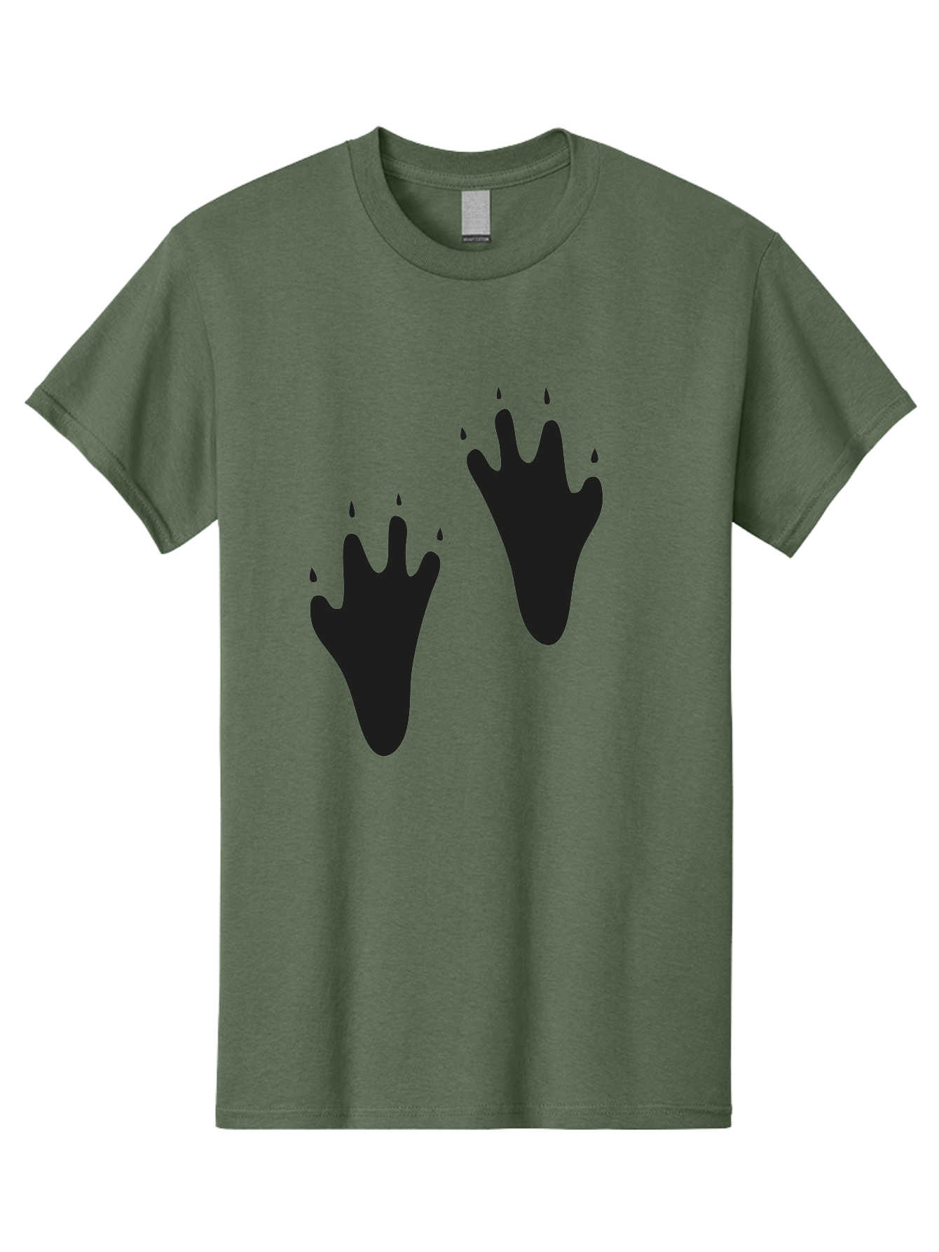 Bloody-Footprints Men'S Graphic Tee, 100% Cotton, Comfortable Casual Summer Wear, Machine Washable, Bloody Footprints, Black Footprints, Dripping Blood, Crime Scene, Forensic Evidence, Violence, Dark Atmosphere, Horror Theme Aac194