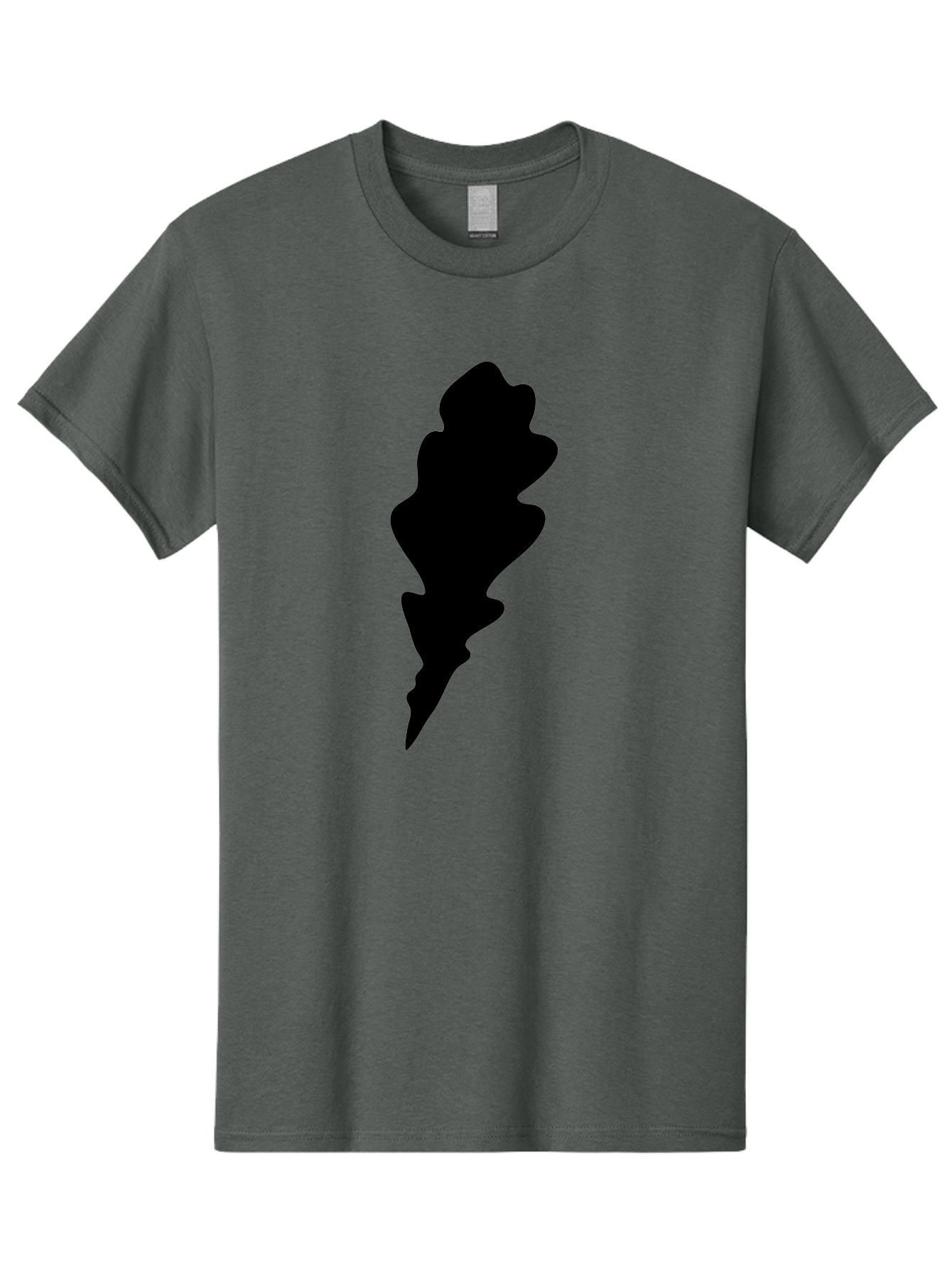 Lightning-Bolt Men'S Graphic Tee, 100% Cotton, Comfortable Casual Summer Wear, Machine Washable, Black Lightning Bolt, Abstract Shape, Electric Symbol, Bold Graphic, Modern Design, Energy Icon Aac223
