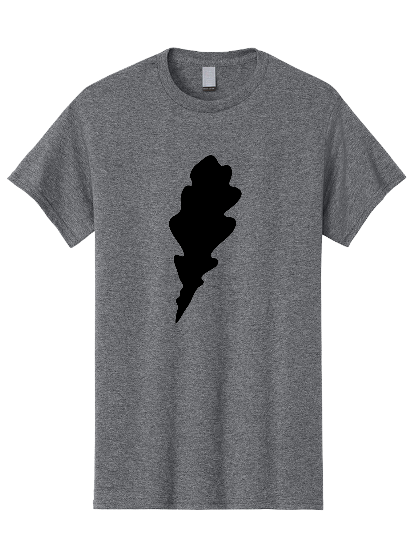 Lightning-Bolt Men'S Graphic Tee, 100% Cotton, Comfortable Casual Summer Wear, Machine Washable, Black Lightning Bolt, Abstract Shape, Electric Symbol, Bold Graphic, Modern Design, Energy Icon Aac223