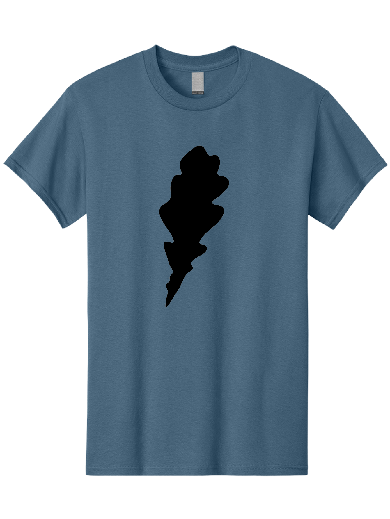 Lightning-Bolt Men'S Graphic Tee, 100% Cotton, Comfortable Casual Summer Wear, Machine Washable, Black Lightning Bolt, Abstract Shape, Electric Symbol, Bold Graphic, Modern Design, Energy Icon Aac223