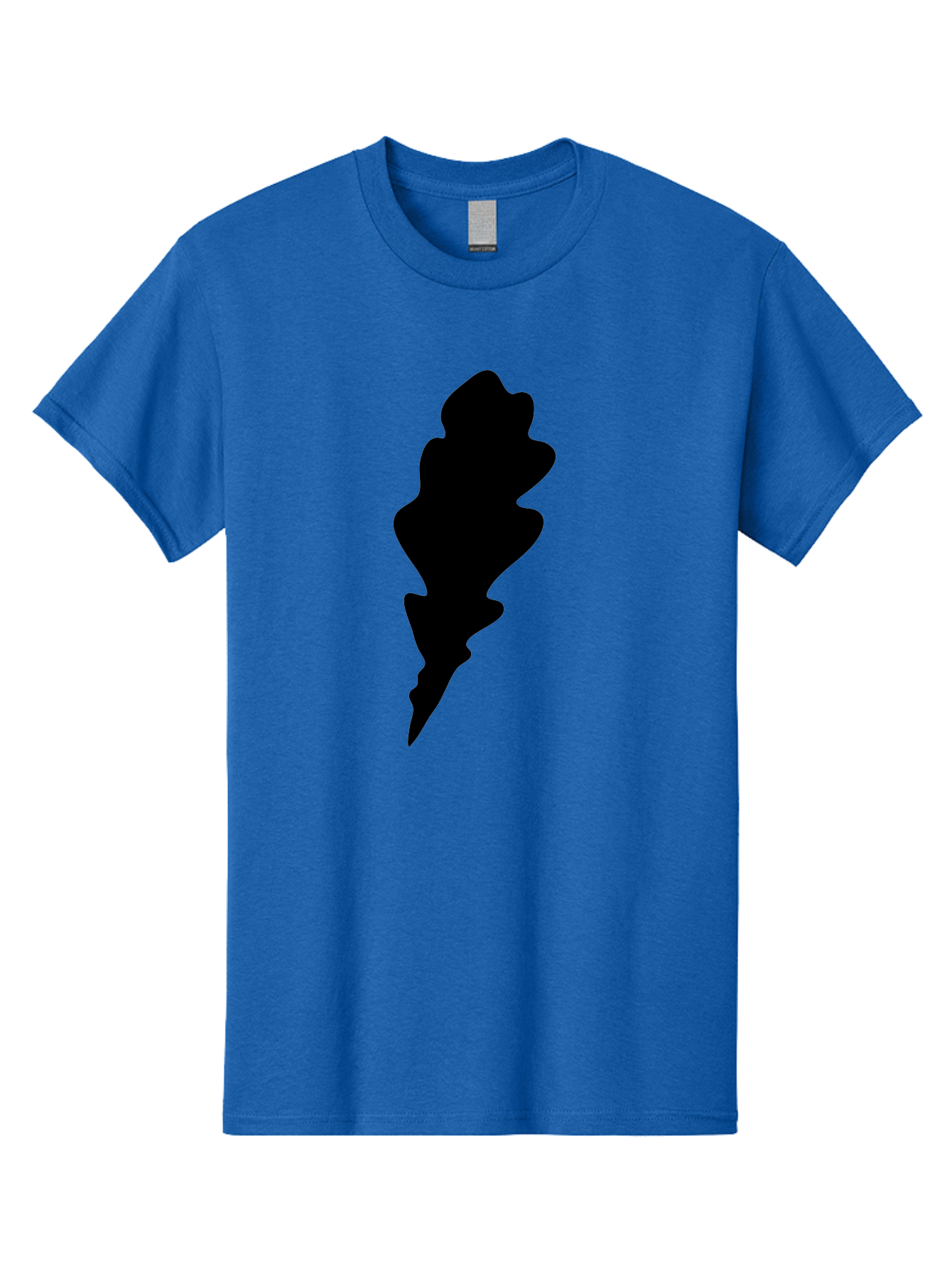 Lightning-Bolt Men'S Graphic Tee, 100% Cotton, Comfortable Casual Summer Wear, Machine Washable, Black Lightning Bolt, Abstract Shape, Electric Symbol, Bold Graphic, Modern Design, Energy Icon Aac223