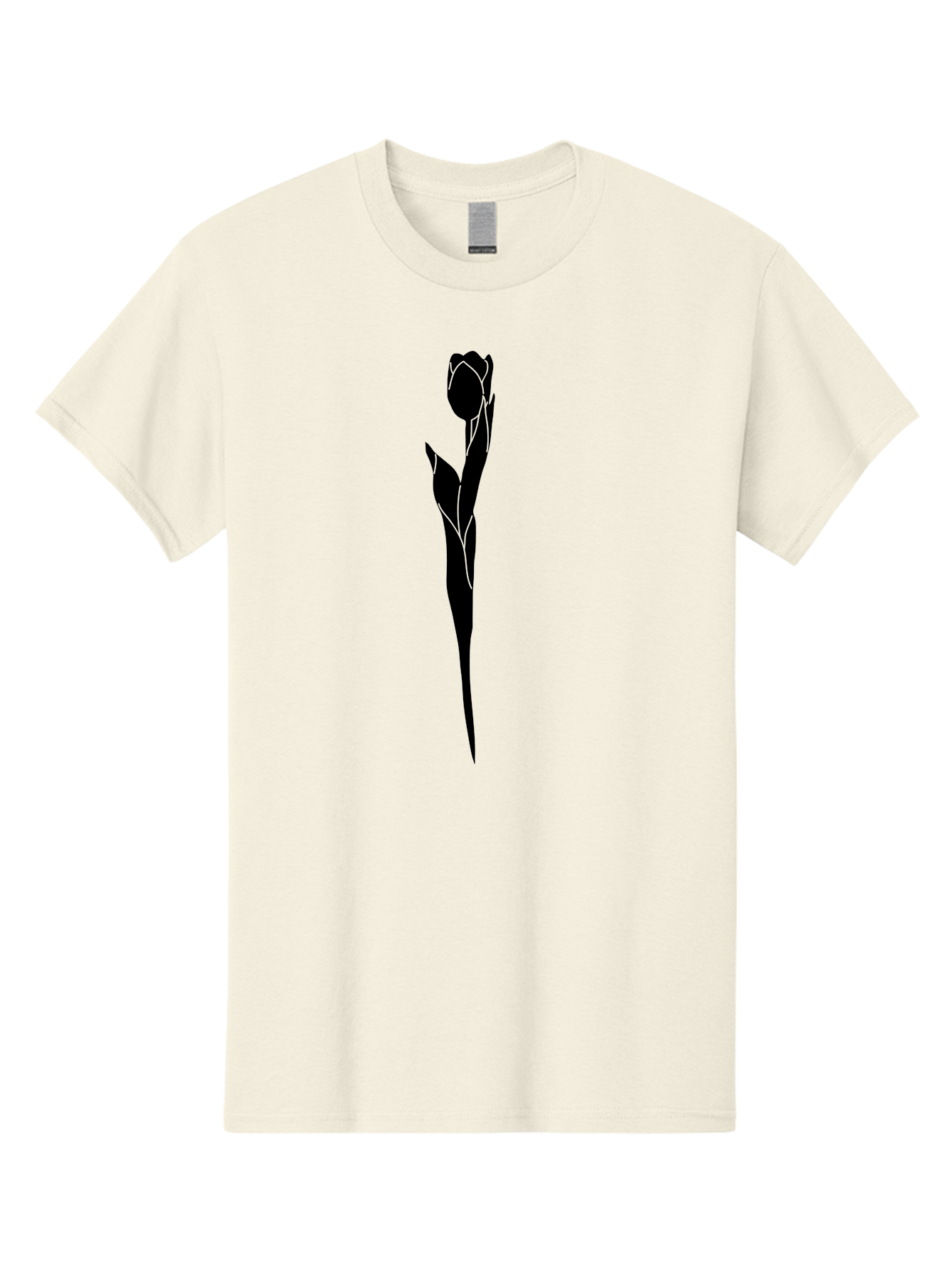 Rose-Silhouette-1 Men'S Graphic Tee, 100% Cotton, Comfortable Casual Summer Wear, Machine Washable, Rose Silhouette, Minimalist Design, Simple Graphics, Floral Illustration, Elegant Style, Modern Artwork, Vector Graphics Aac233