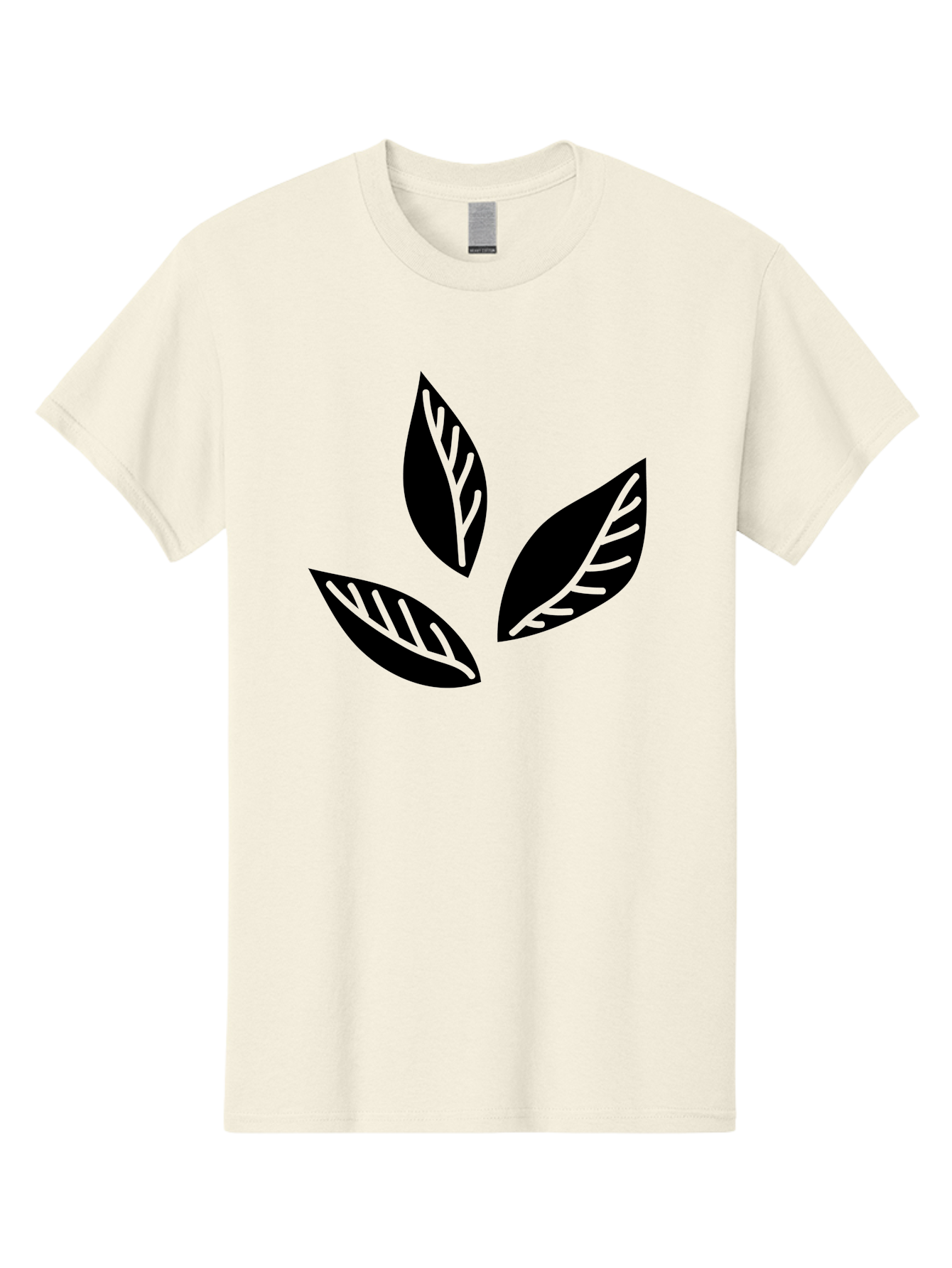 Three-Leaves Men'S Graphic Tee, 100% Cotton, Comfortable Casual Summer Wear, Machine Washable, Three Leaves, Leafy Greens, Cannabis Leaves, Marijuana Leaves, Leaf Design, Minimalist Art, Green And Black, Simple Graphics, Abstract Leaves Aac242