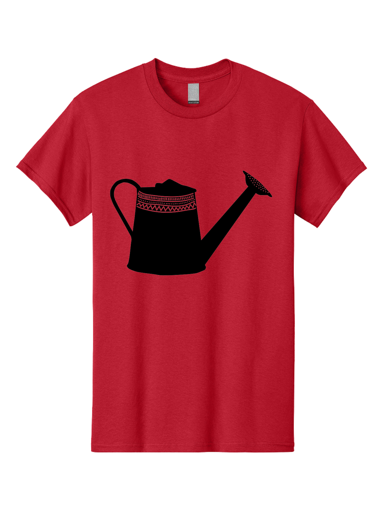 Watering-Can Men'S Graphic Tee, 100% Cotton, Comfortable Casual Summer Wear, Machine Washable, Watering Can, Gardening Tools, Nursery Equipment, Decorative Patterns, Geometric Designs, Garden Care, Plant Watering Aac248