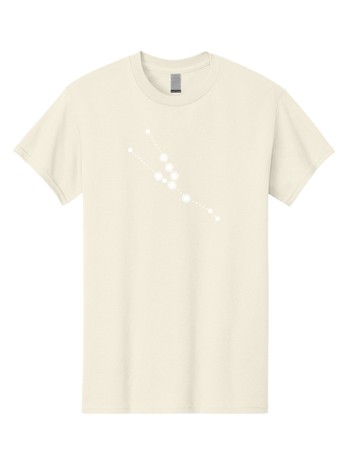 Constellation-5 Men'S Graphic Tee, 100% Cotton, Comfortable Casual Summer Wear, Machine Washable, Dotted Lines, White Dots, Constellation Pattern, Astronomical Illustration, Celestial Navigation, Night Sky Scenery, Stars Aligned Aac284