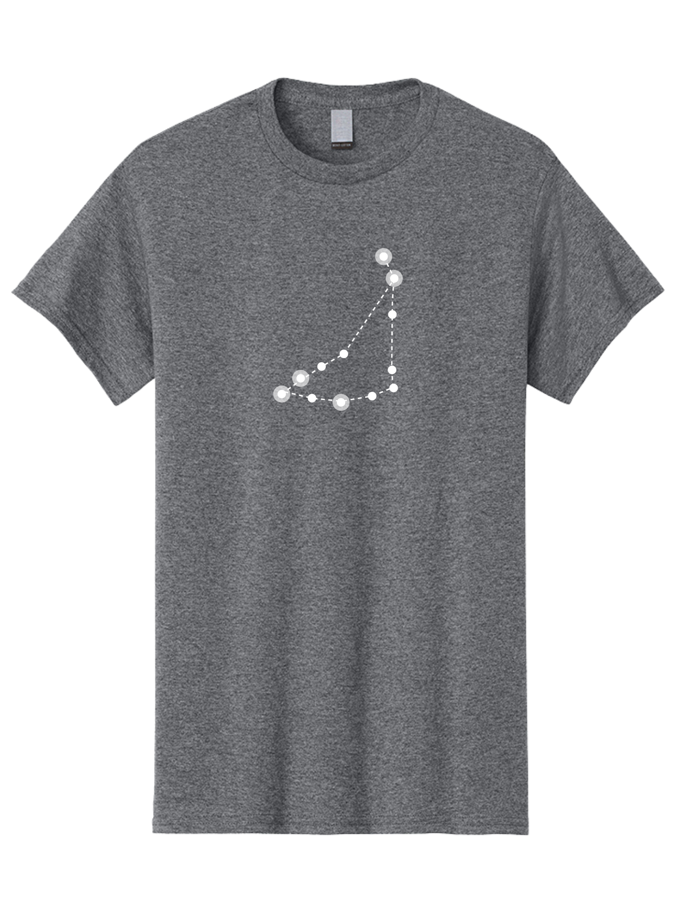 Constellation-Pattern-1 Men'S Graphic Tee, 100% Cotton, Comfortable Casual Summer Wear, Machine Washable, Constellation, White Stars, Dotted Lines, Celestial Map, Astronomy, Night Sky, Star Pattern, Zodiac Signs Aac285