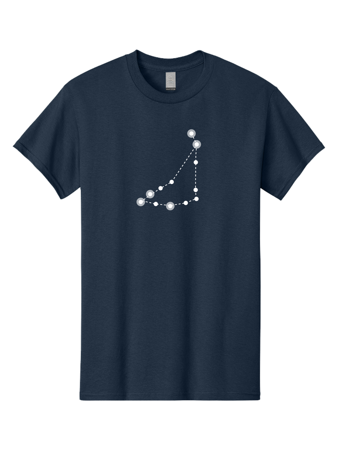 Constellation-Pattern-1 Men'S Graphic Tee, 100% Cotton, Comfortable Casual Summer Wear, Machine Washable, Constellation, White Stars, Dotted Lines, Celestial Map, Astronomy, Night Sky, Star Pattern, Zodiac Signs Aac285