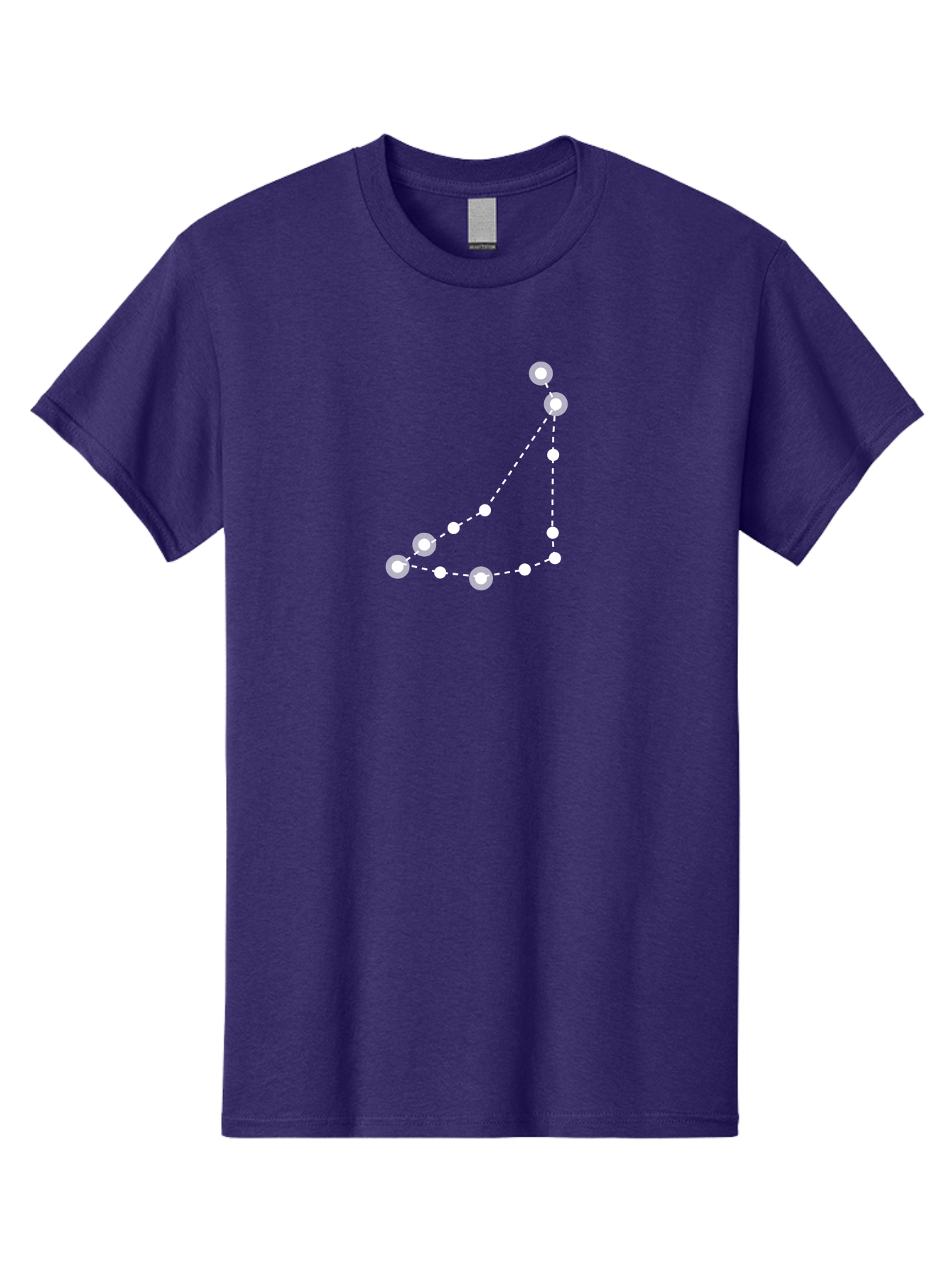 Constellation-Pattern-1 Men'S Graphic Tee, 100% Cotton, Comfortable Casual Summer Wear, Machine Washable, Constellation, White Stars, Dotted Lines, Celestial Map, Astronomy, Night Sky, Star Pattern, Zodiac Signs Aac285