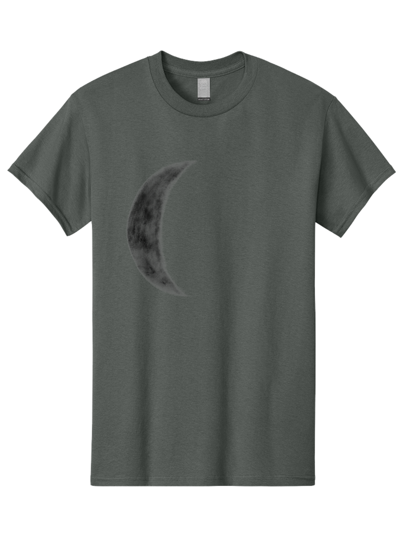 Crescent-Moon Men'S Graphic Tee, 100% Cotton, Comfortable Casual Summer Wear, Machine Washable, Crescent Moon, Lunar Phase, Moon Shape, Dark Moon, Night Sky, Celestial Body, Astronomy, Moonlight Aac298