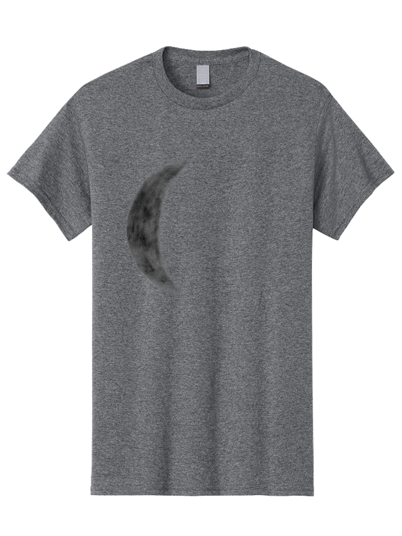 Crescent-Moon Men'S Graphic Tee, 100% Cotton, Comfortable Casual Summer Wear, Machine Washable, Crescent Moon, Lunar Phase, Moon Shape, Dark Moon, Night Sky, Celestial Body, Astronomy, Moonlight Aac298