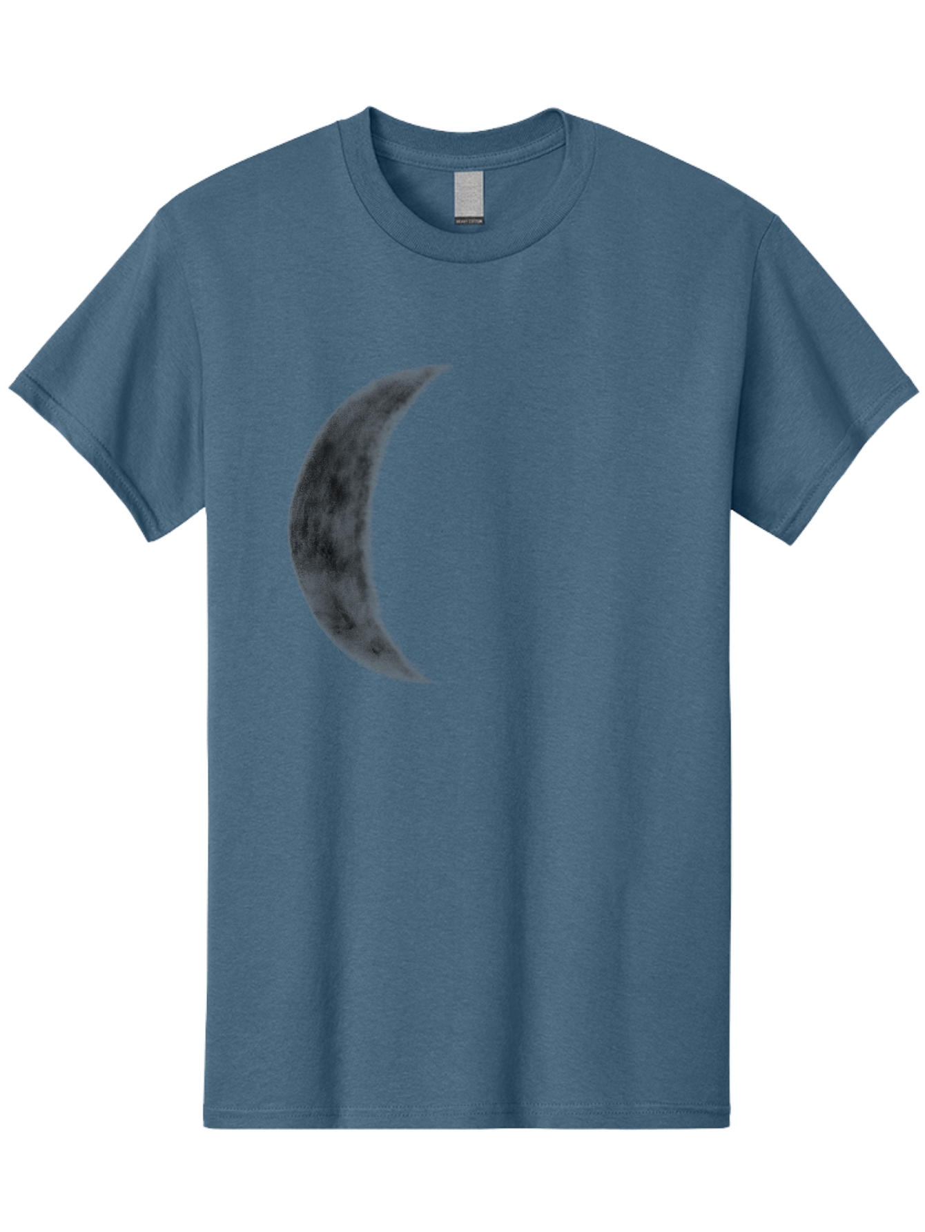 Crescent-Moon Men'S Graphic Tee, 100% Cotton, Comfortable Casual Summer Wear, Machine Washable, Crescent Moon, Lunar Phase, Moon Shape, Dark Moon, Night Sky, Celestial Body, Astronomy, Moonlight Aac298