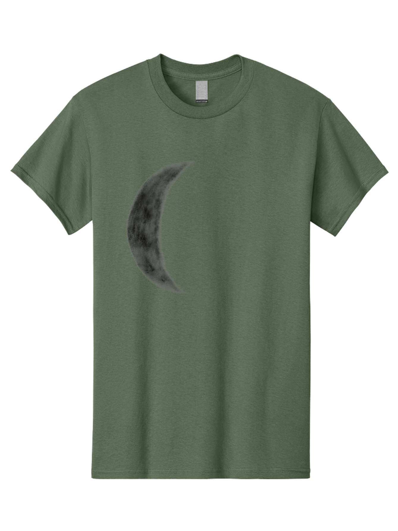 Crescent-Moon Men'S Graphic Tee, 100% Cotton, Comfortable Casual Summer Wear, Machine Washable, Crescent Moon, Lunar Phase, Moon Shape, Dark Moon, Night Sky, Celestial Body, Astronomy, Moonlight Aac298