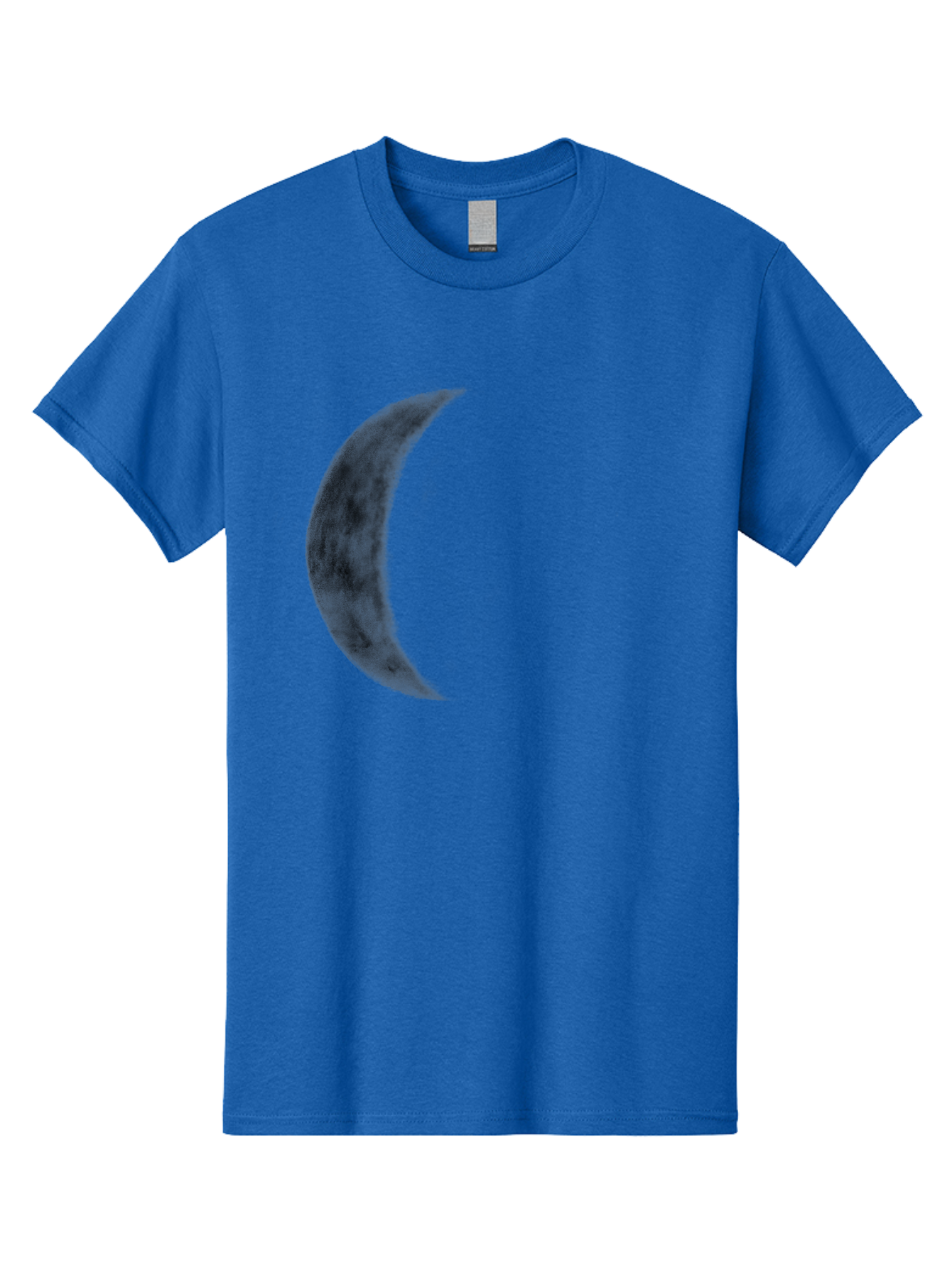 Crescent-Moon Men'S Graphic Tee, 100% Cotton, Comfortable Casual Summer Wear, Machine Washable, Crescent Moon, Lunar Phase, Moon Shape, Dark Moon, Night Sky, Celestial Body, Astronomy, Moonlight Aac298