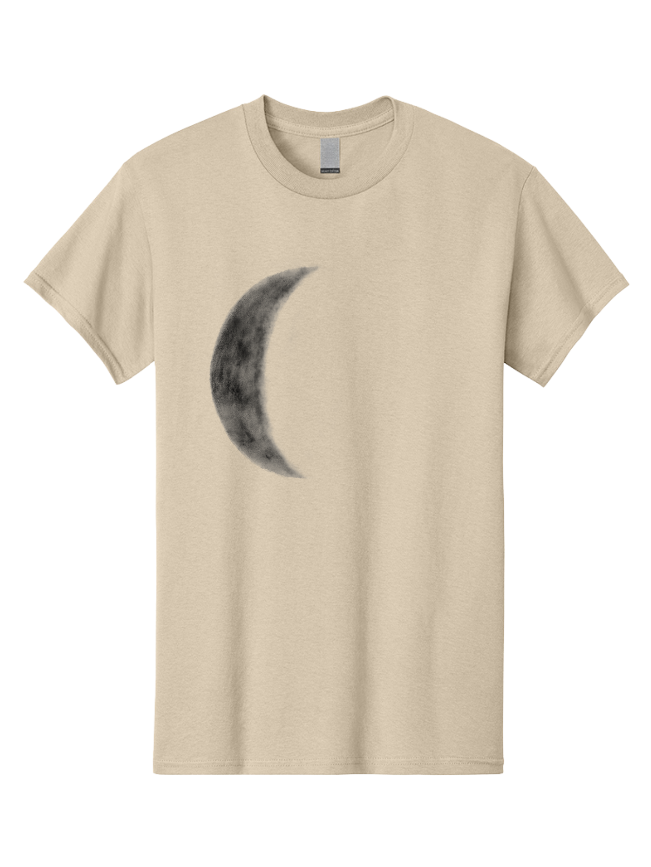 Crescent-Moon Men'S Graphic Tee, 100% Cotton, Comfortable Casual Summer Wear, Machine Washable, Crescent Moon, Lunar Phase, Moon Shape, Dark Moon, Night Sky, Celestial Body, Astronomy, Moonlight Aac298