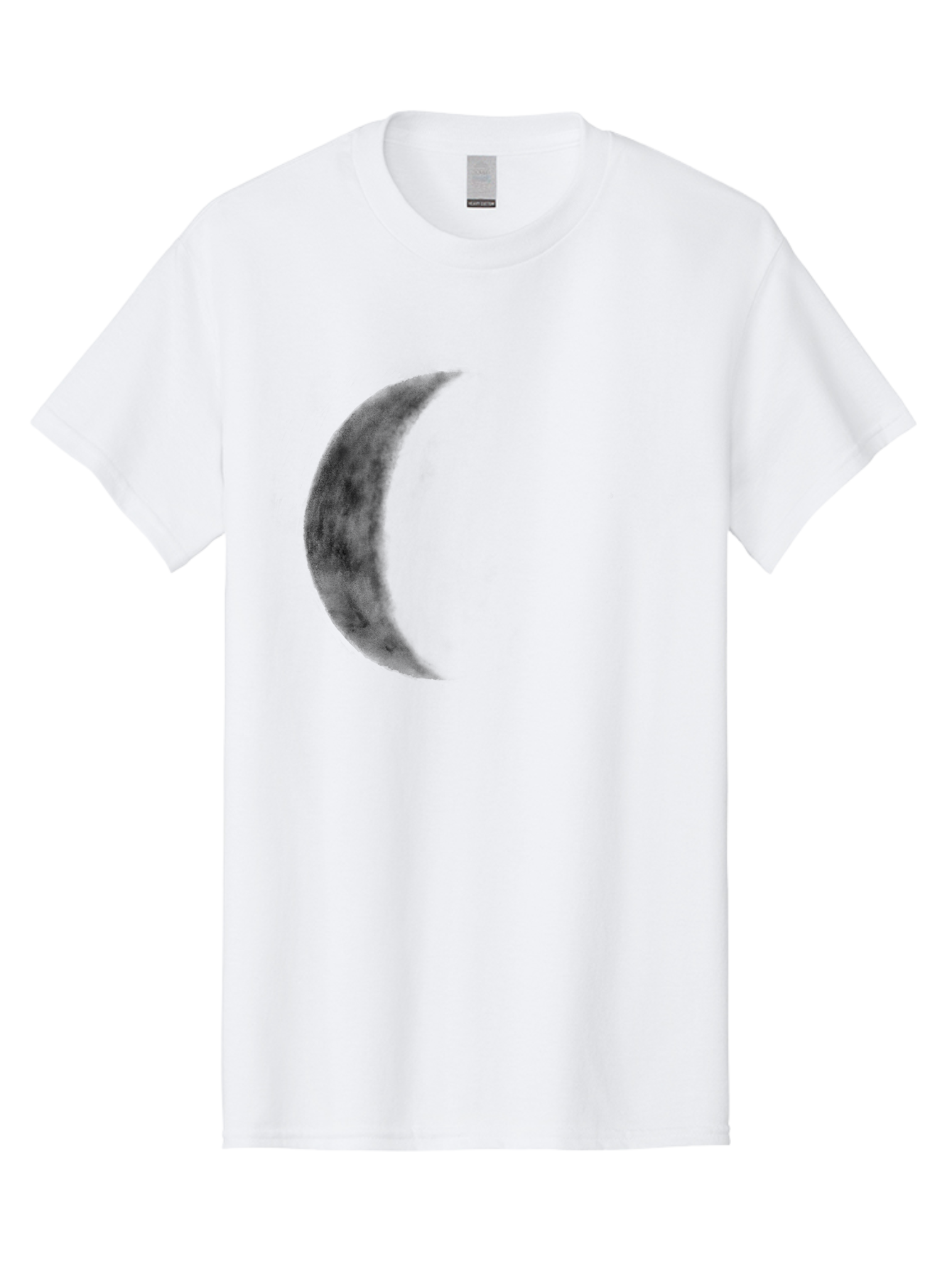 Crescent-Moon Men'S Graphic Tee, 100% Cotton, Comfortable Casual Summer Wear, Machine Washable, Crescent Moon, Lunar Phase, Moon Shape, Dark Moon, Night Sky, Celestial Body, Astronomy, Moonlight Aac298