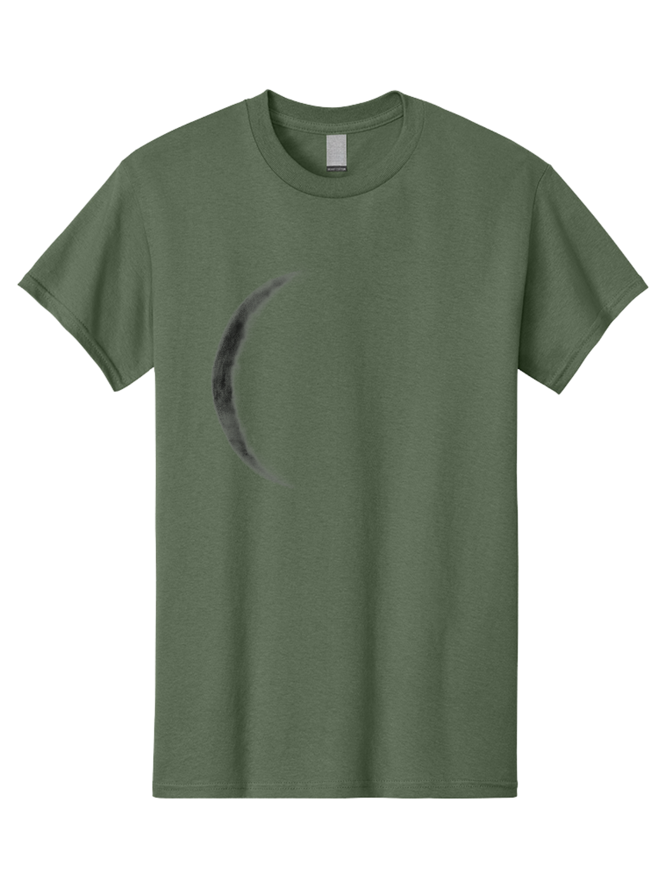 Crescent-Shape Men'S Graphic Tee, 100% Cotton, Comfortable Casual Summer Wear, Machine Washable, Lunar Eclipse, Crescent Moon, Night Sky, Astronomy, Celestial Body, Moon Phase, Space Aac299