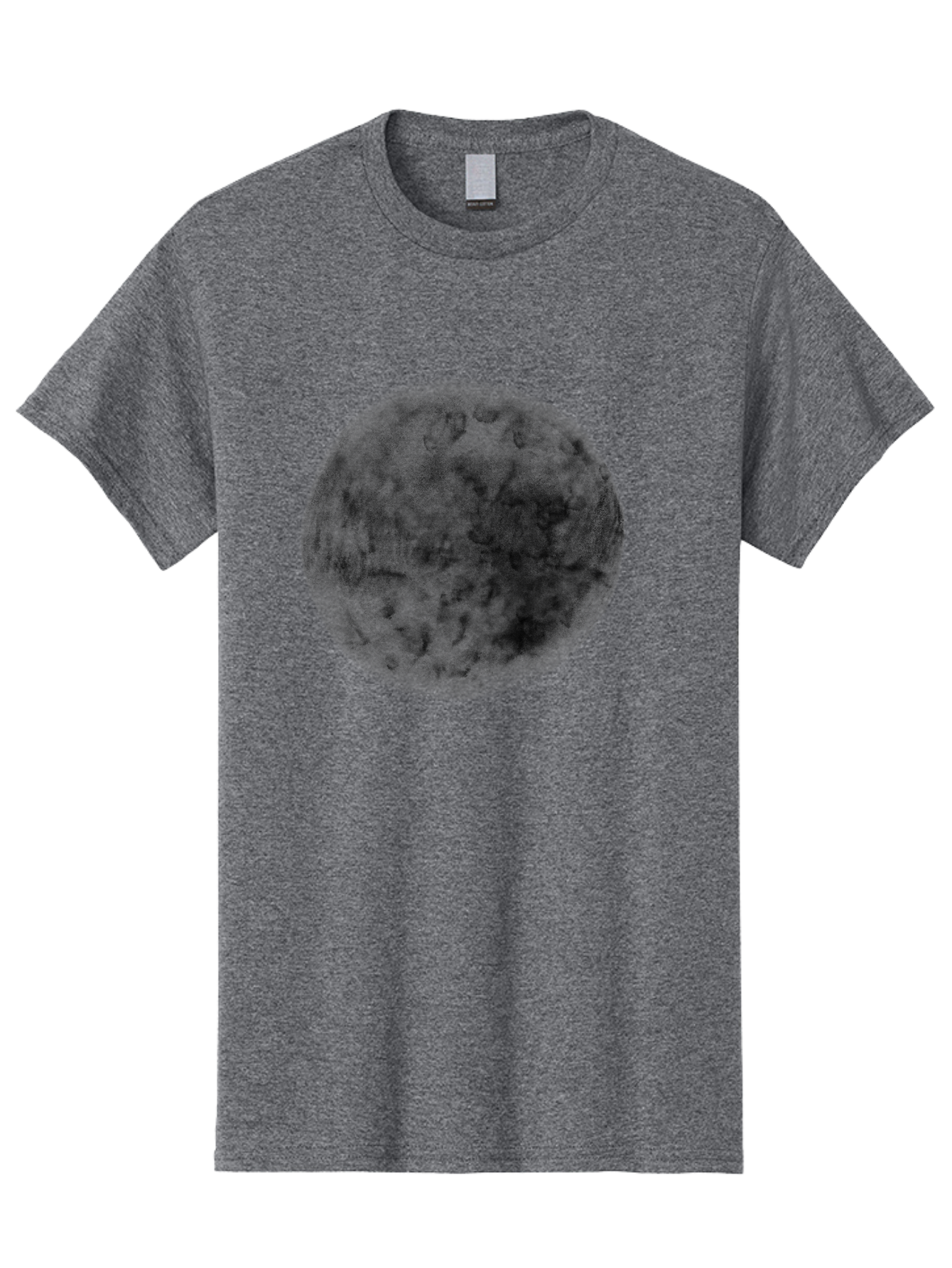 Dark-Green-Circle Men'S Graphic Tee, 100% Cotton, Comfortable Casual Summer Wear, Machine Washable, Dark Green Textured Circle, Mysterious Design, Abstract Pattern, Celestial Body, Textured Surface, Mysterious Atmosphere Aac301