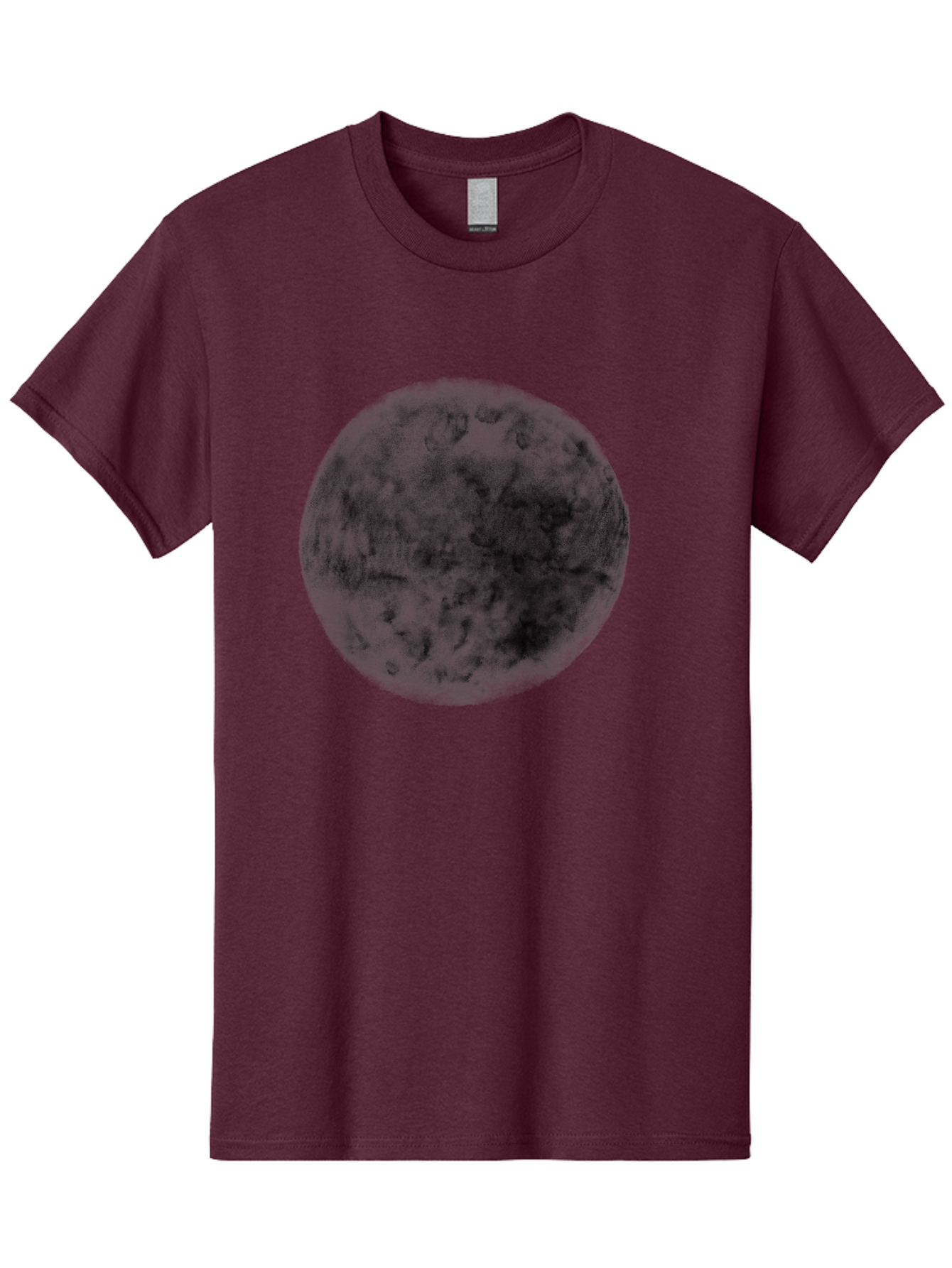 Dark-Green-Circle Men'S Graphic Tee, 100% Cotton, Comfortable Casual Summer Wear, Machine Washable, Dark Green Textured Circle, Mysterious Design, Abstract Pattern, Celestial Body, Textured Surface, Mysterious Atmosphere Aac301