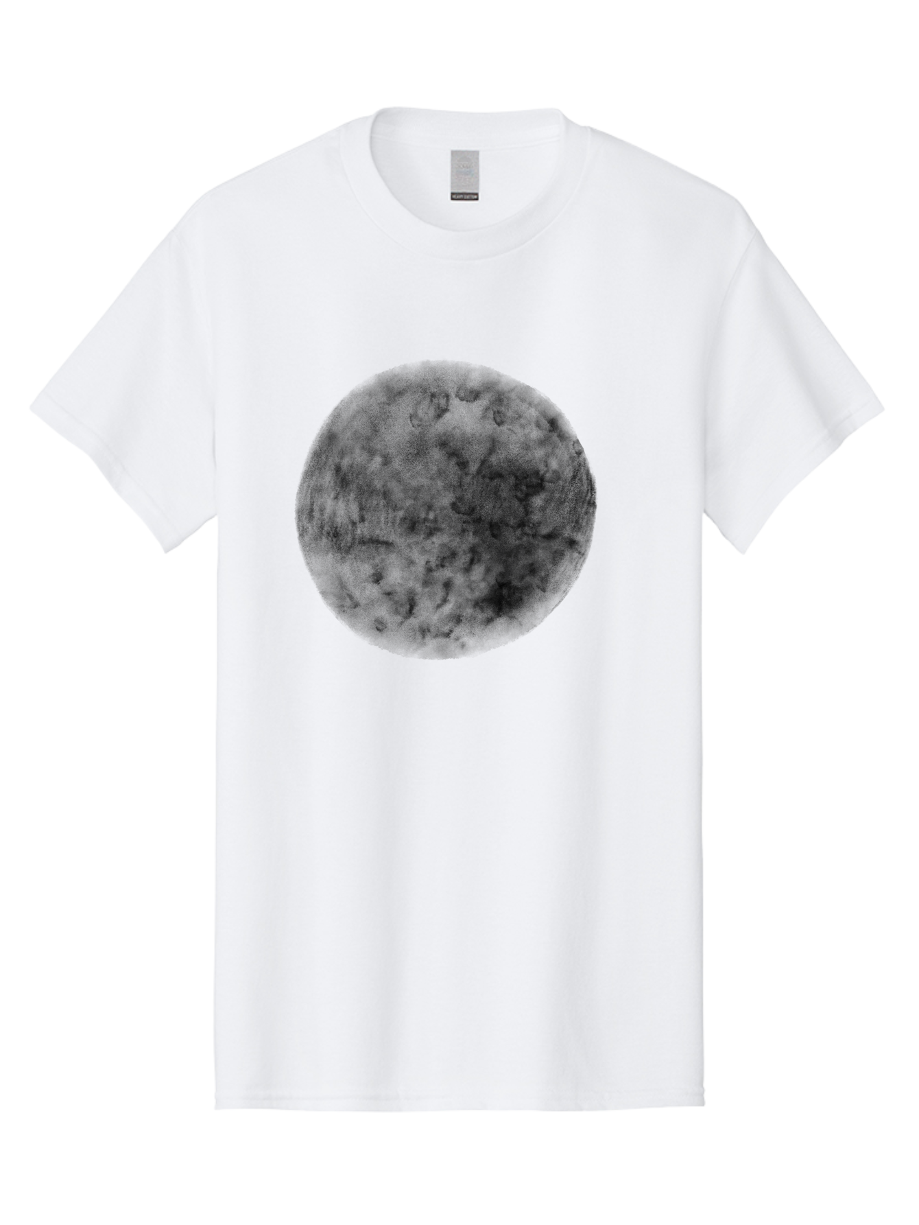 Dark-Green-Circle Men'S Graphic Tee, 100% Cotton, Comfortable Casual Summer Wear, Machine Washable, Dark Green Textured Circle, Mysterious Design, Abstract Pattern, Celestial Body, Textured Surface, Mysterious Atmosphere Aac301