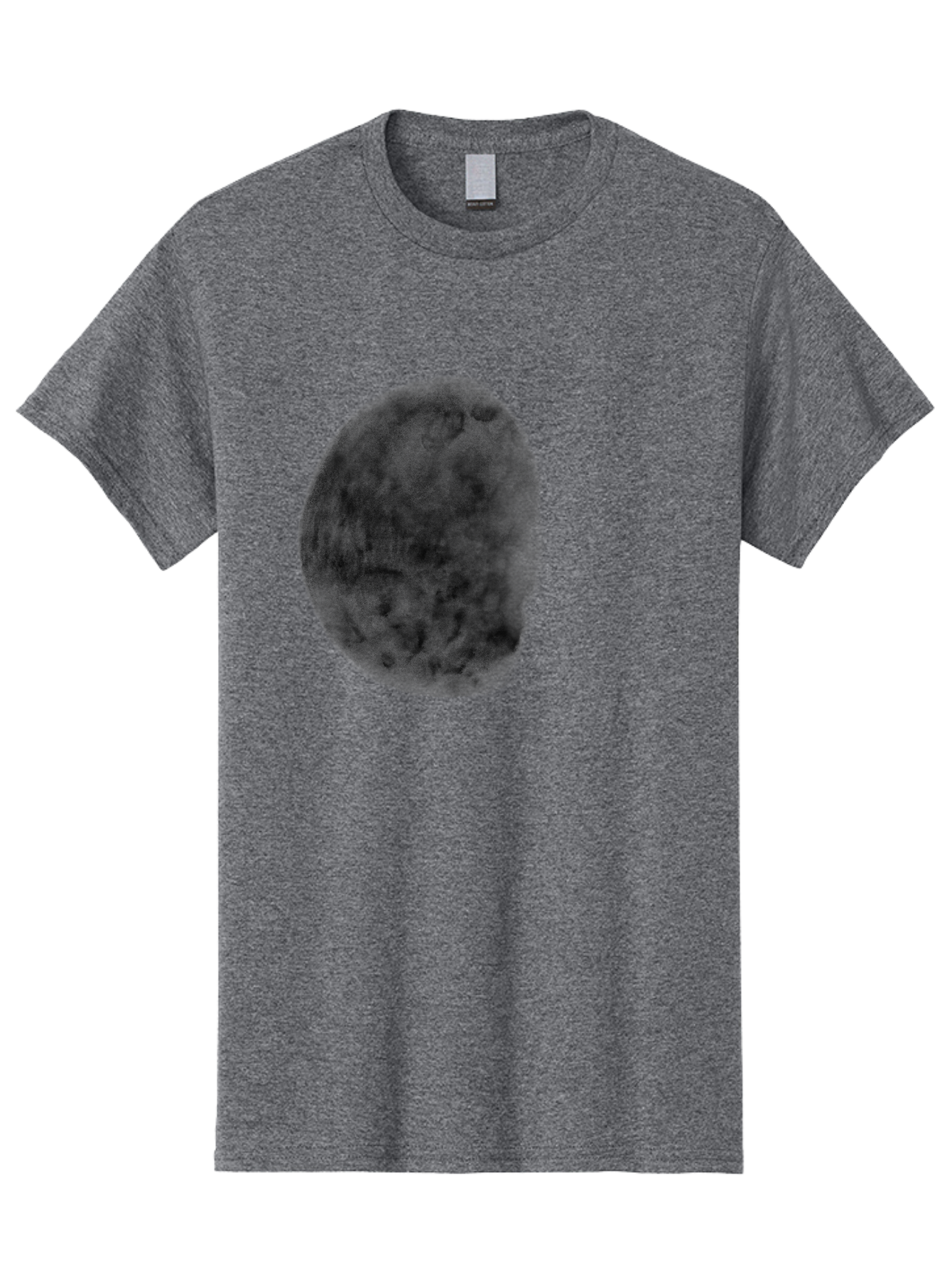 Dark-Orb Men'S Graphic Tee, 100% Cotton, Comfortable Casual Summer Wear, Machine Washable, Dark Green Sphere, Textured Surface, Mysterious Object, Abstract Design, Unique Visual Effect, 3D Rendering, Spherical Shape, Digital Art, Aac302