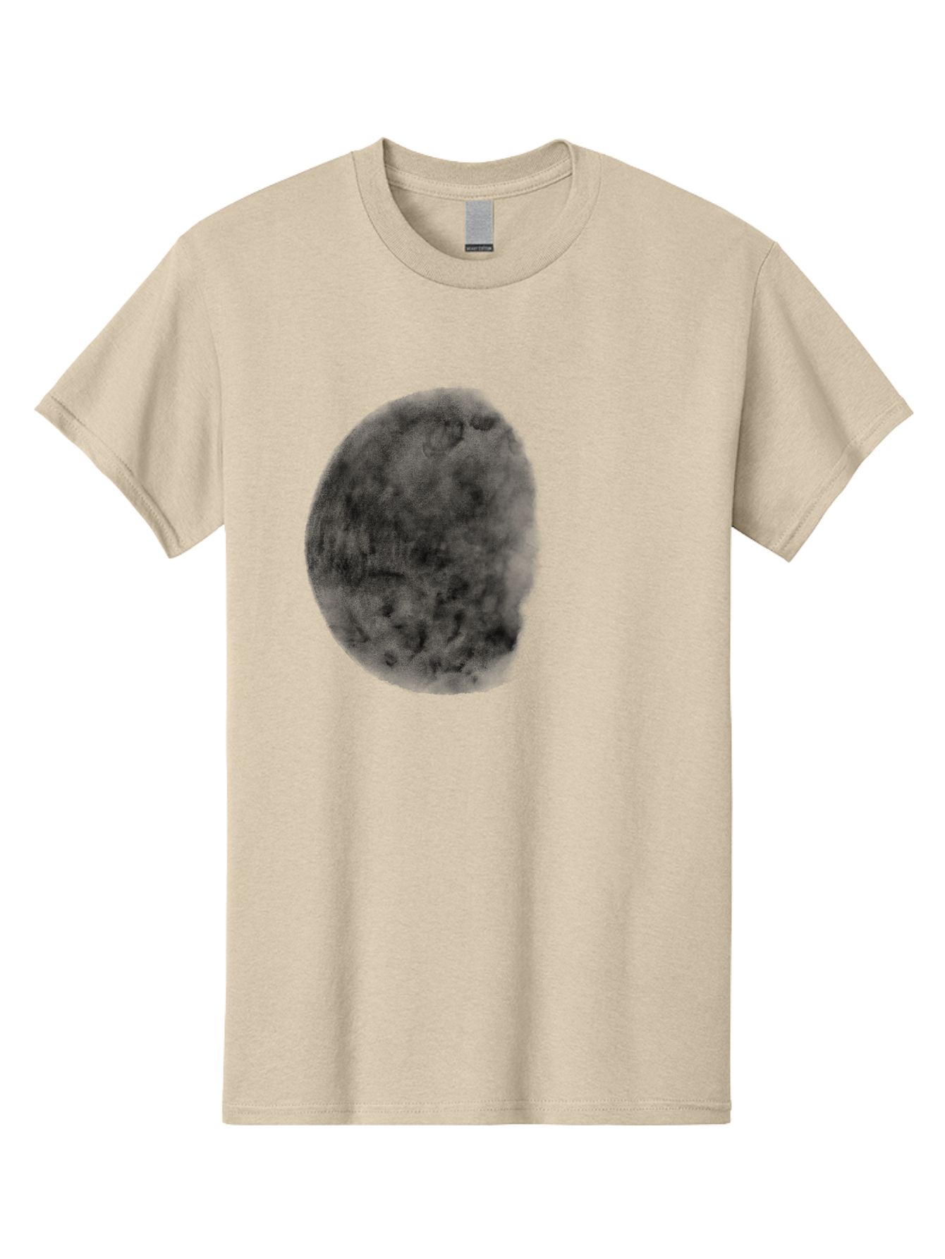 Dark-Orb Men'S Graphic Tee, 100% Cotton, Comfortable Casual Summer Wear, Machine Washable, Dark Green Sphere, Textured Surface, Mysterious Object, Abstract Design, Unique Visual Effect, 3D Rendering, Spherical Shape, Digital Art, Aac302