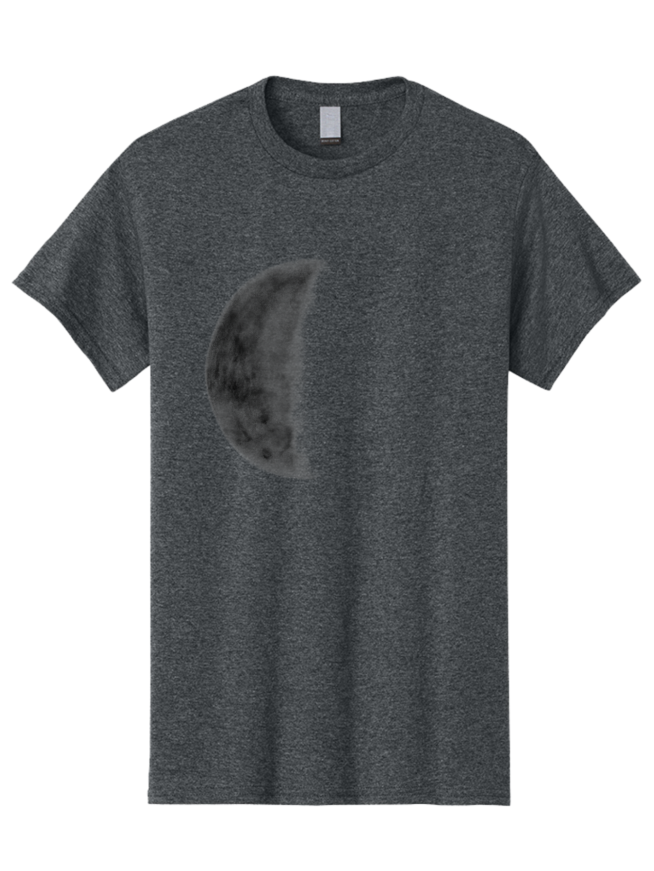 Moon Men'S Graphic Tee, 100% Cotton, Comfortable Casual Summer Wear, Machine Washable, Moon Phase, Lunar Cycle, Half Moon, Moon Surface, Dark Craters, Lunar Texture, Celestial Body, Space Imagery, Astronomy Aac337